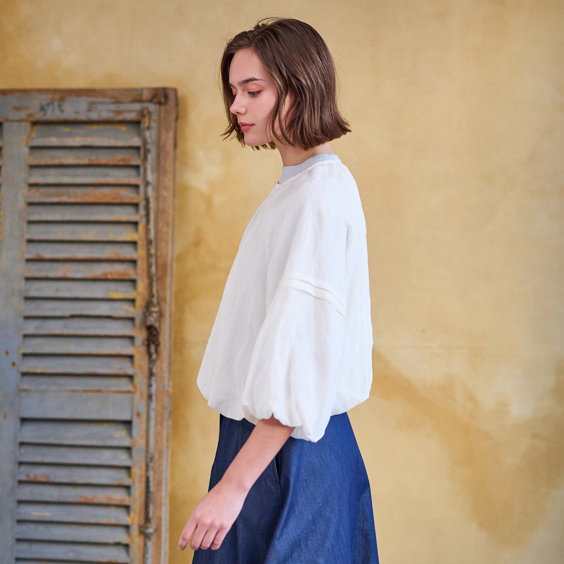 DRESSTERIOR「【洗える/リネン100％】ウォッシャブルペーパーリネンブルゾン」|ブルゾン・スタジャン|