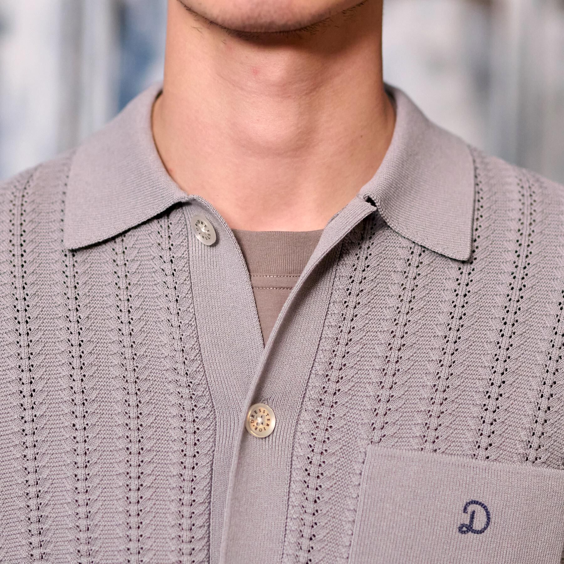 DRESSTERIOR「オーガニックコットン キューバニットシャツ」|ニット・セーター|