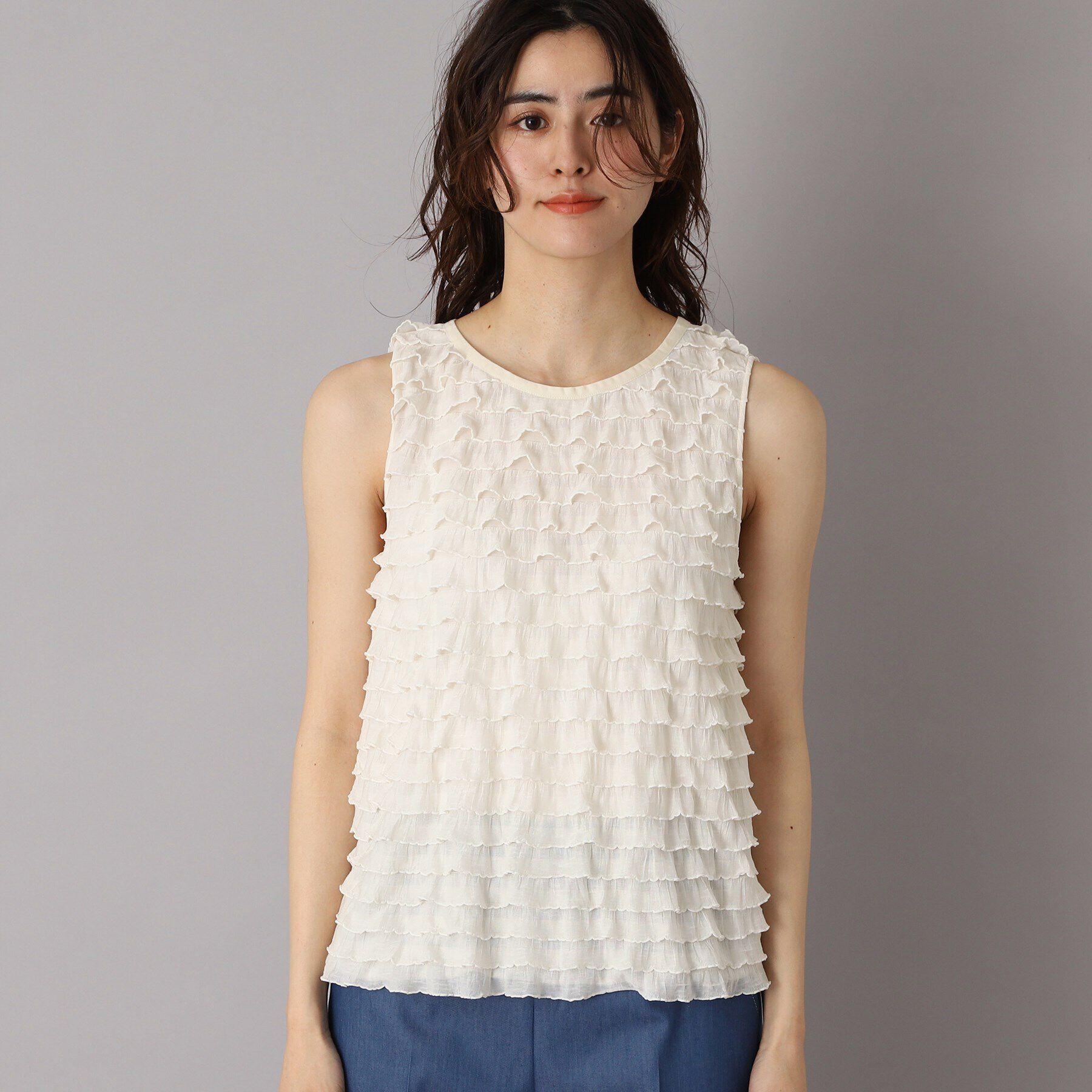 DRESSTERIOR「provoke（プロヴォーク）【別注】 フリフリ タンクトップ」|キャミソール|