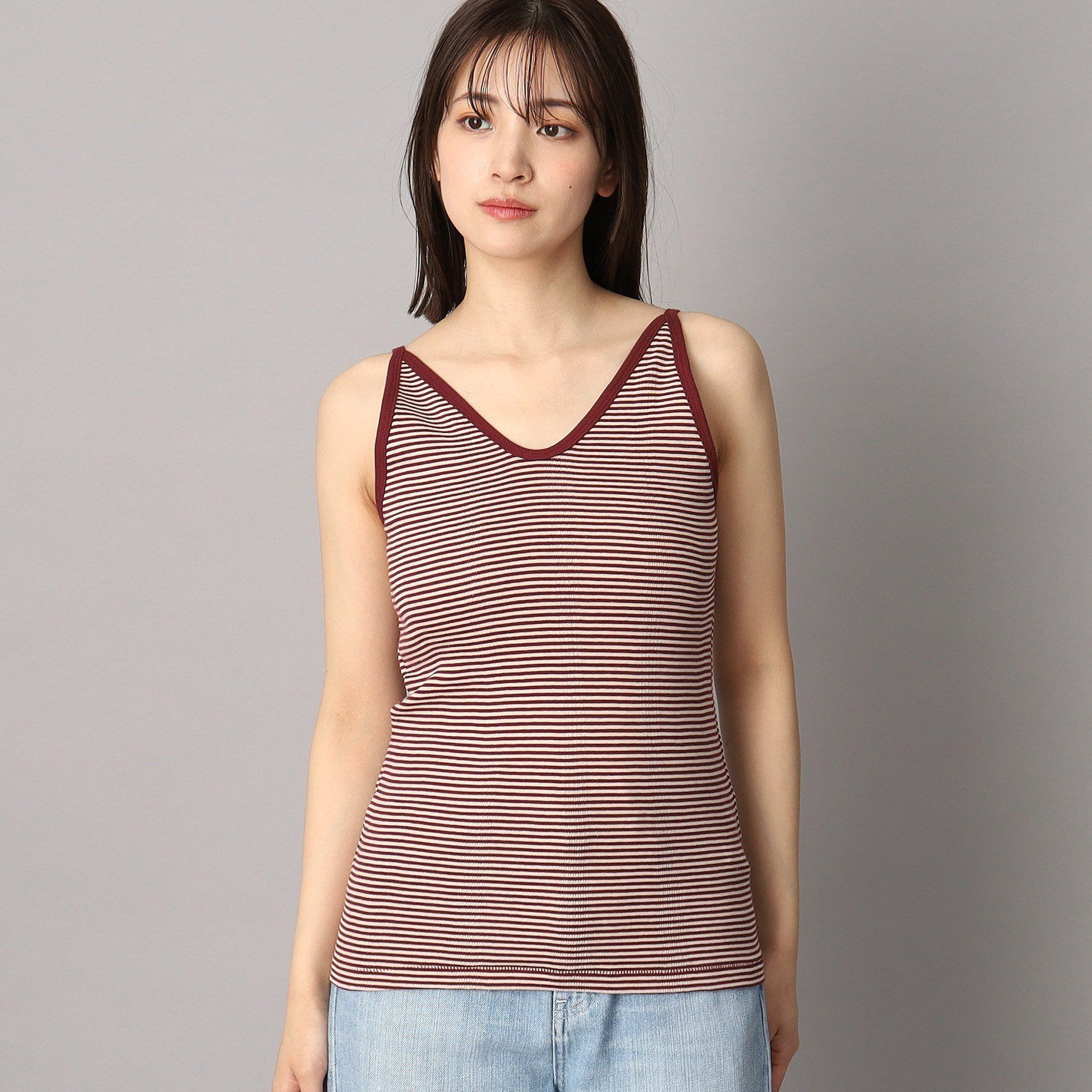 DRESSTERIOR「Robert．P．Miller（ロベルト・ピー・ミラー）パネルリブ カップ付き キャミタンクトップ」|キャミソール|