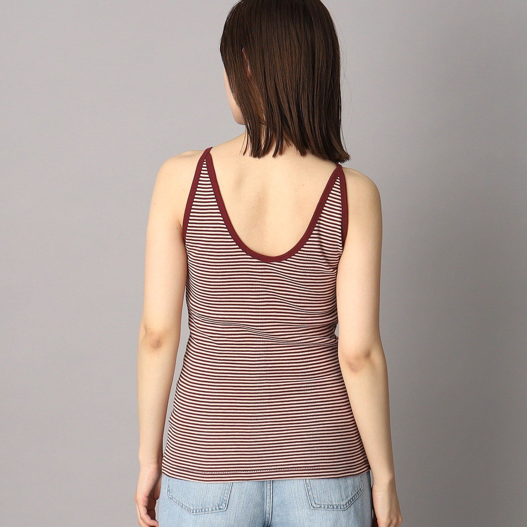 DRESSTERIOR「Robert．P．Miller（ロベルト・ピー・ミラー）パネルリブ カップ付き キャミタンクトップ」|キャミソール|