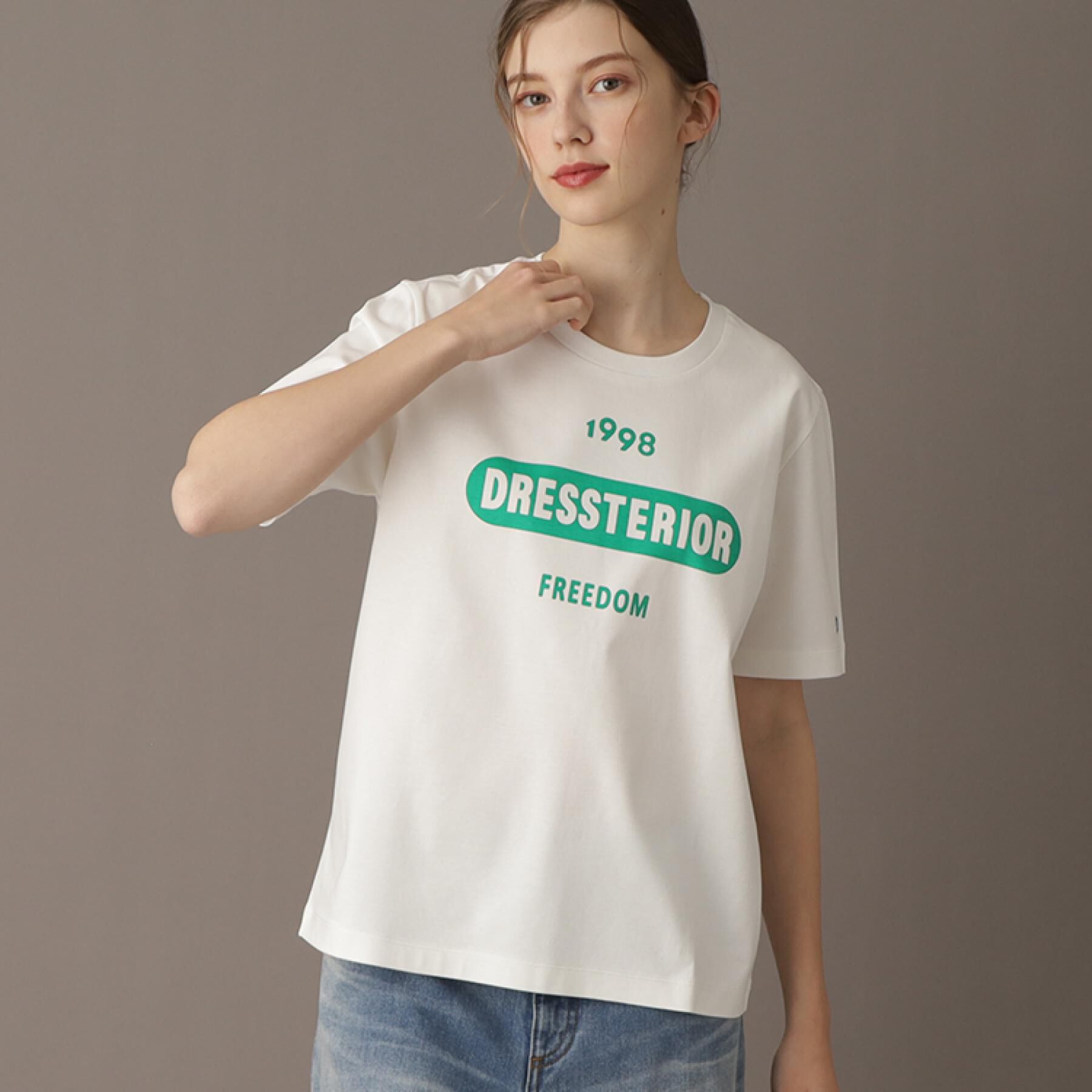 DRESSTERIOR「【接触冷感/抗菌防臭/消臭】ルクア・EC限定アニバーサリーTシャツ」|Tシャツ・カットソー|