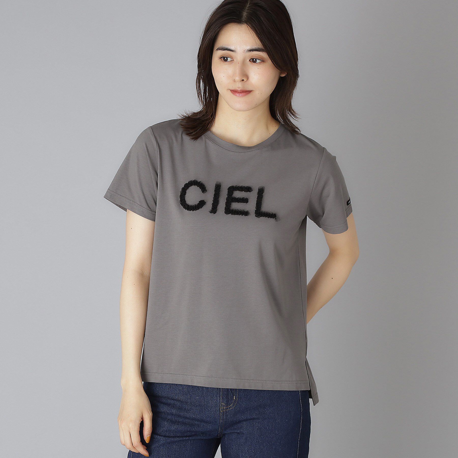 DRESSTERIOR「クリア天竺チュールCIELロゴTシャツ」|Tシャツ・カットソー|