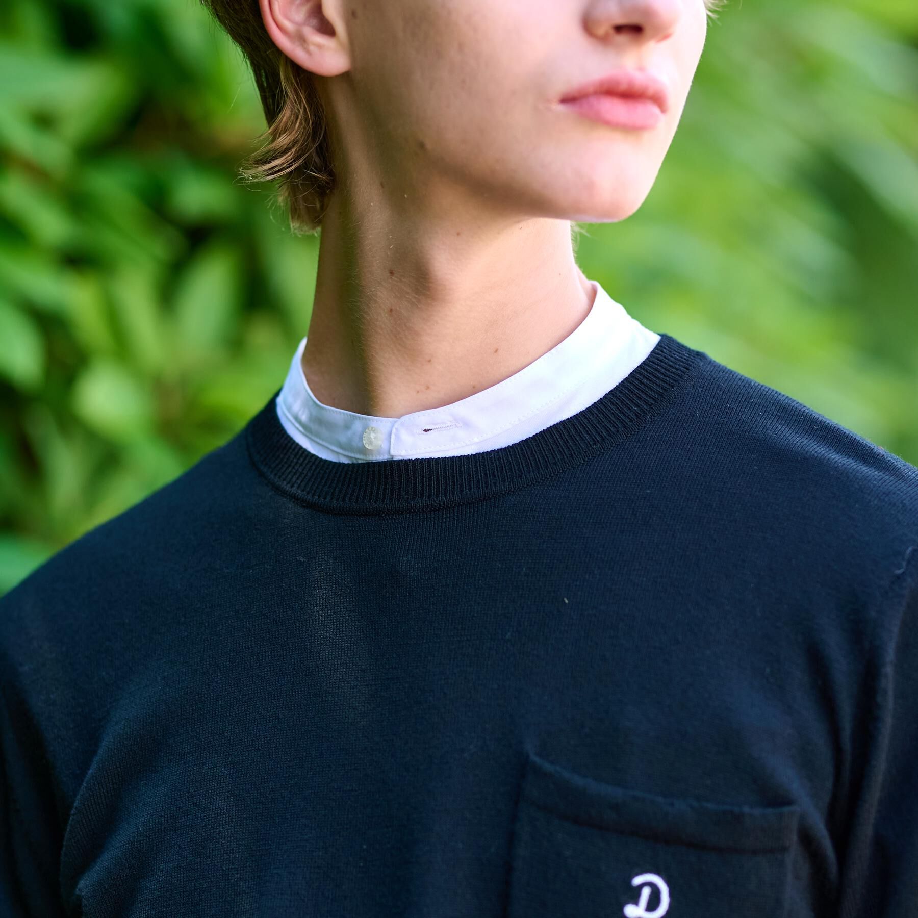 DRESSTERIOR「ウォッシャブルファインメリノ クルーネックニット」|ニット・セーター|