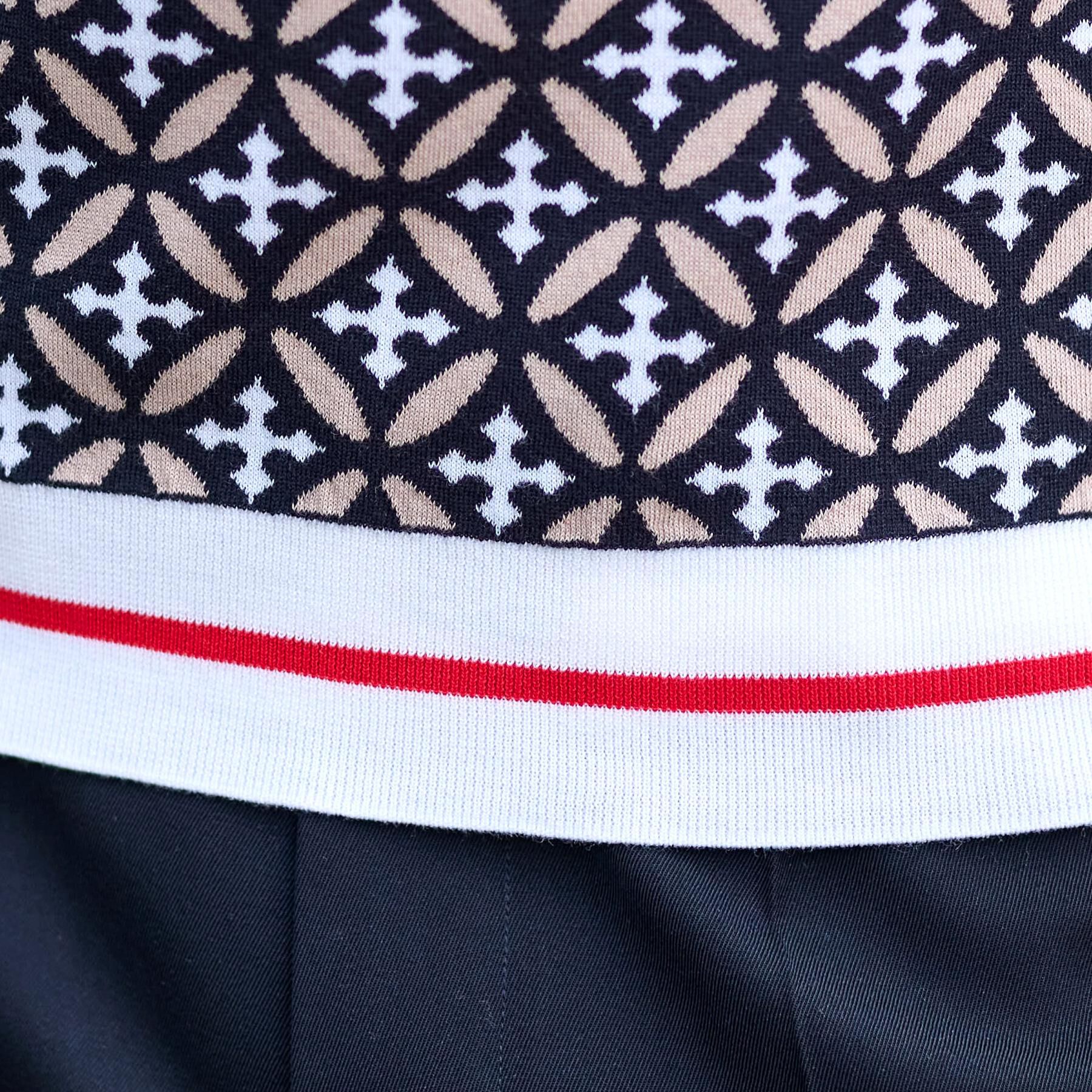 DRESSTERIOR「オーバーラップサークルジャカードニット」|ニット・セーター|