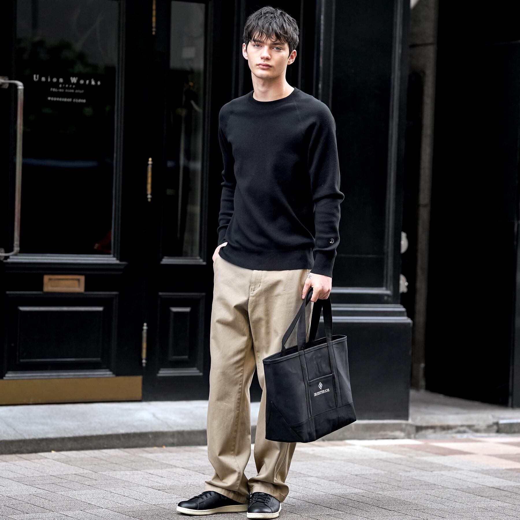 DRESSTERIOR「ウォッシャブル コットンカシミヤスムースニット」|ニット・セーター|