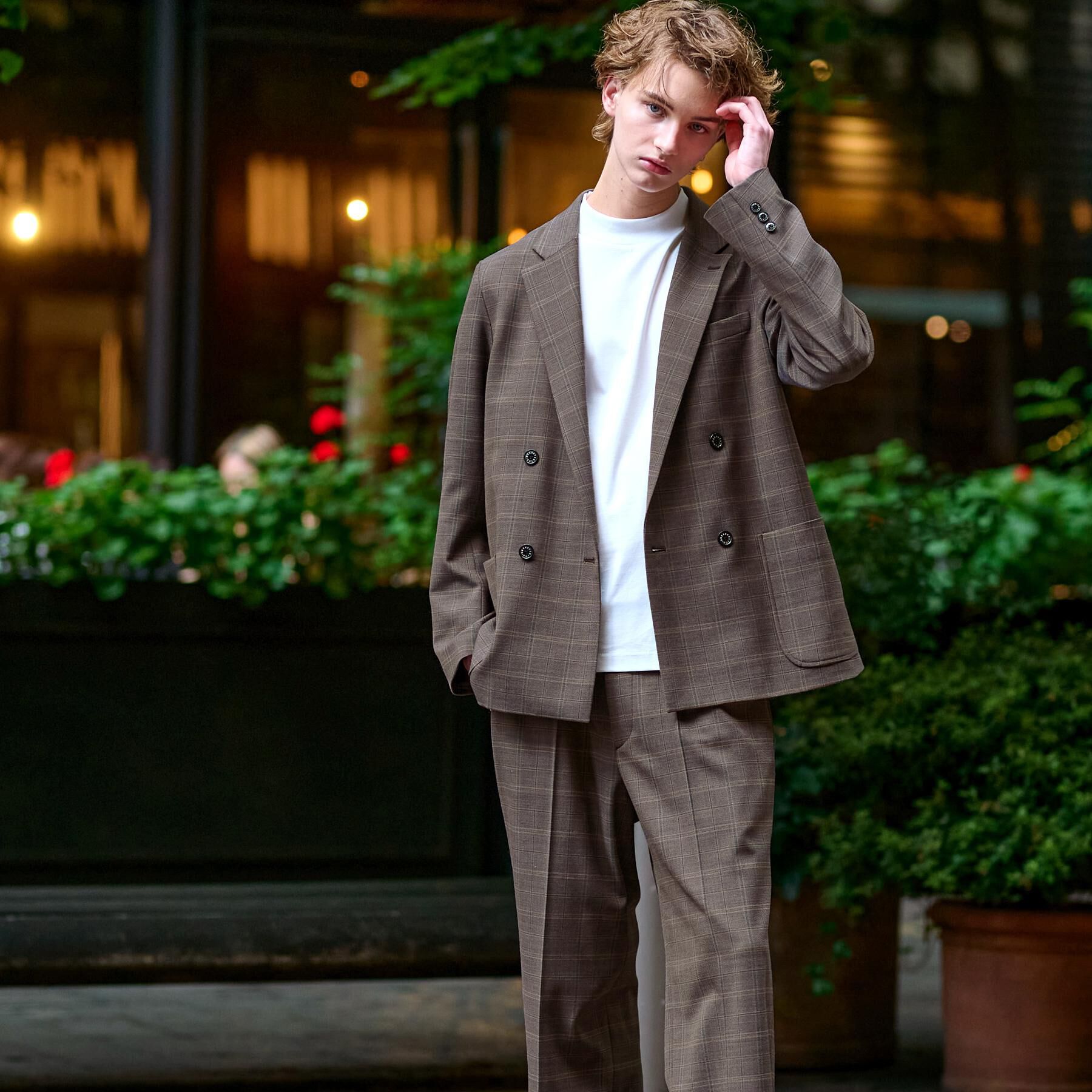 DRESSTERIOR「【セットアップ可】2WAYストレッチ コンフォータブルチェックジャケット」|テーラードジャケット|