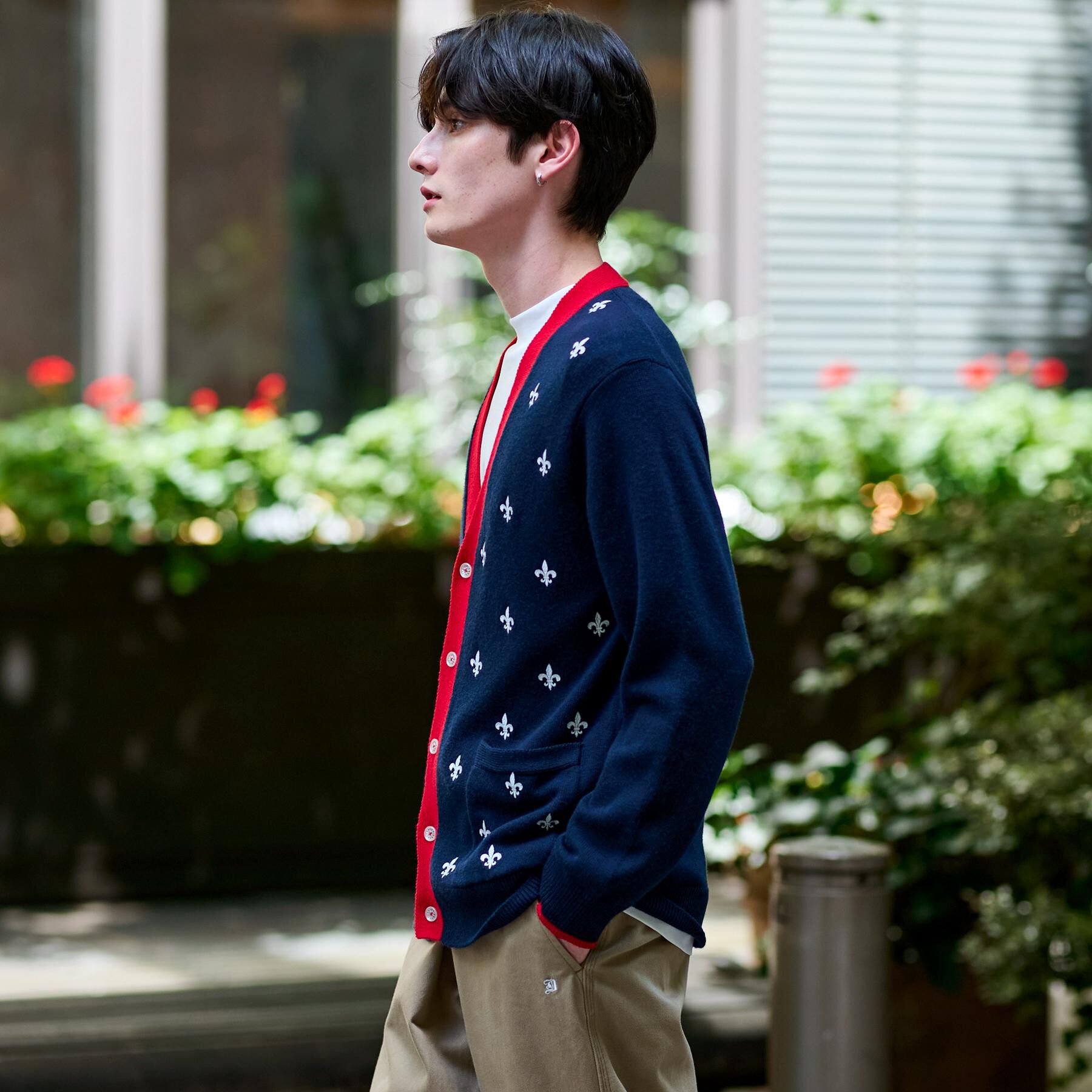 DRESSTERIOR「エンブロイダリー ニットカーディガン」|カーディガン|