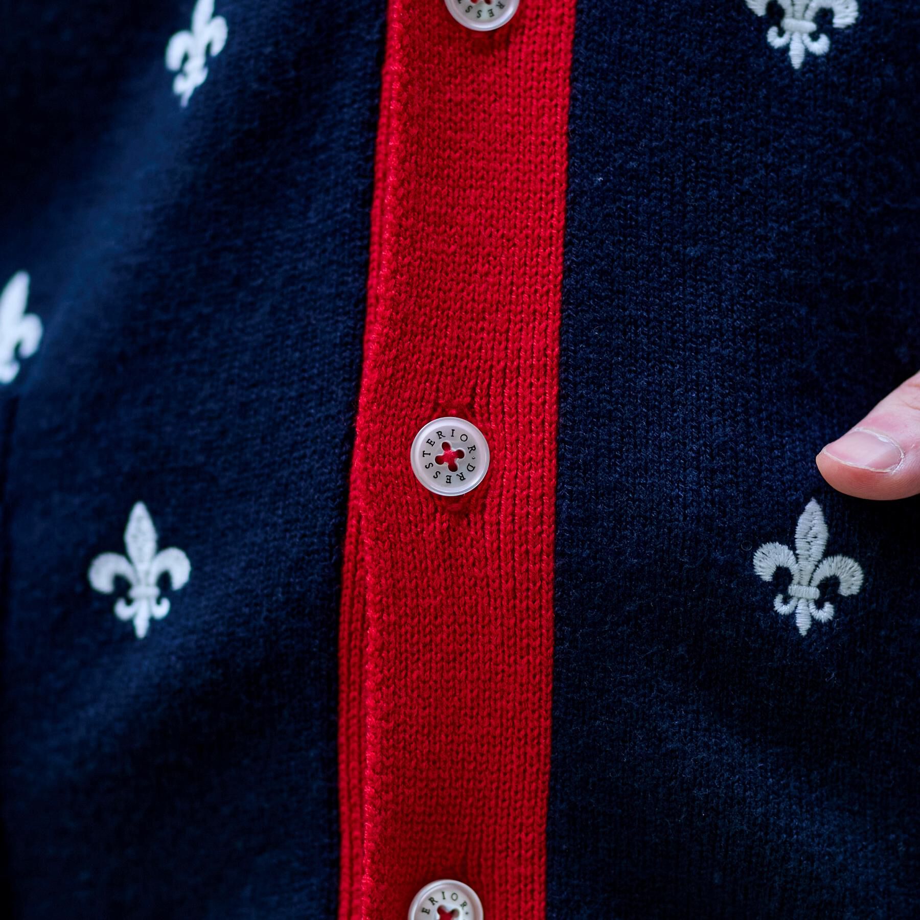 DRESSTERIOR「エンブロイダリー ニットカーディガン」|カーディガン|