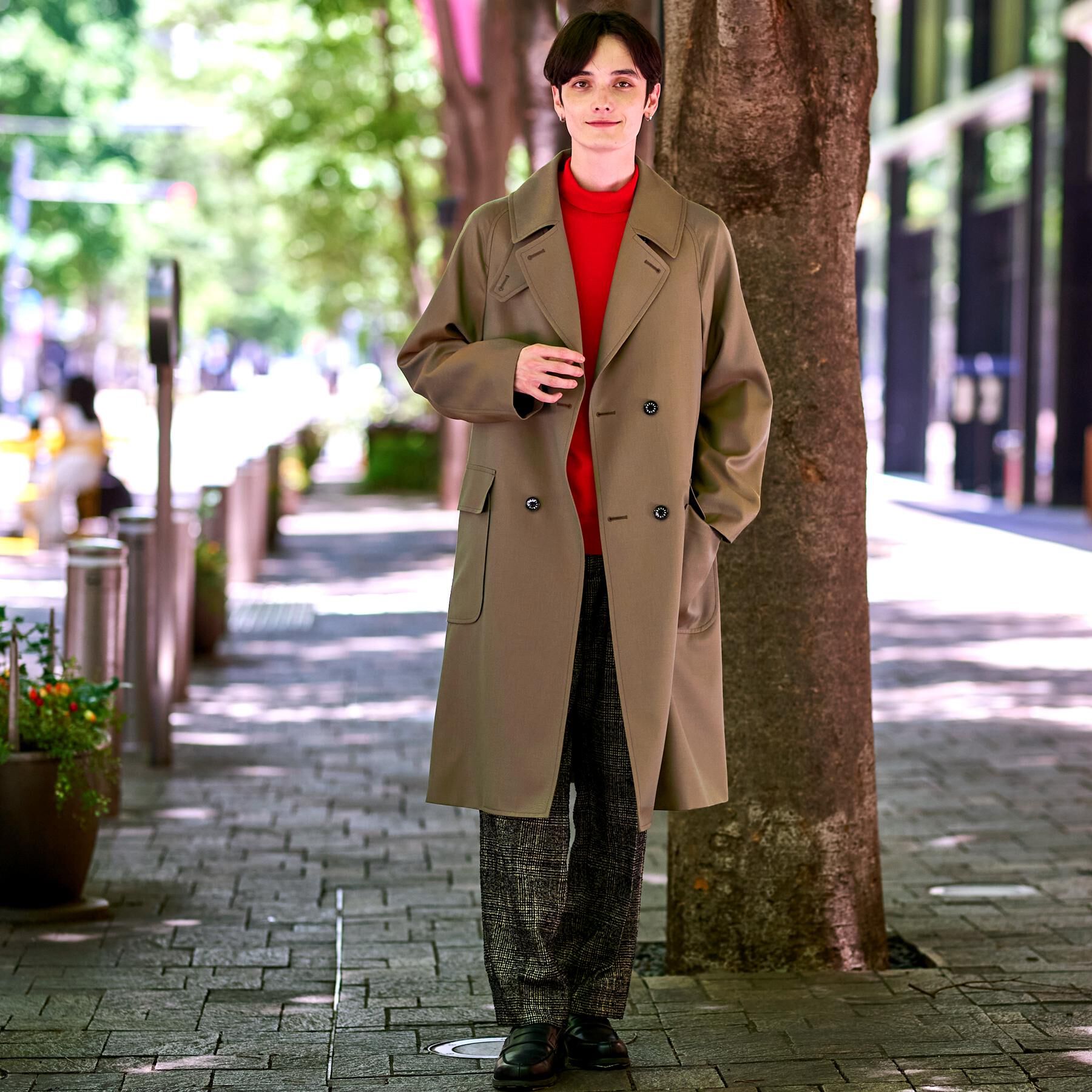 DRESSTERIOR「ウールギャバジン アルスターコート」|トレンチコート|