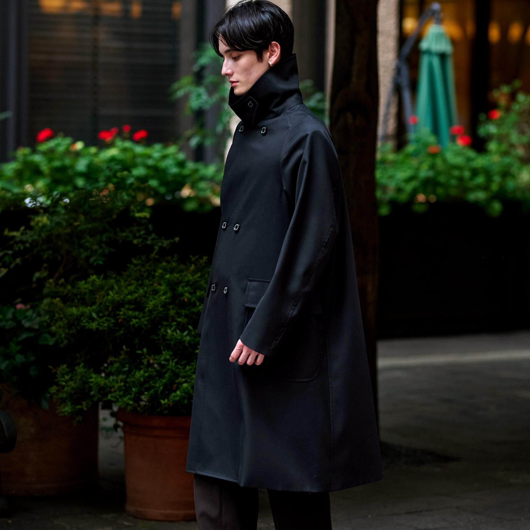 DRESSTERIOR「ウールギャバジン アルスターコート」|トレンチコート|