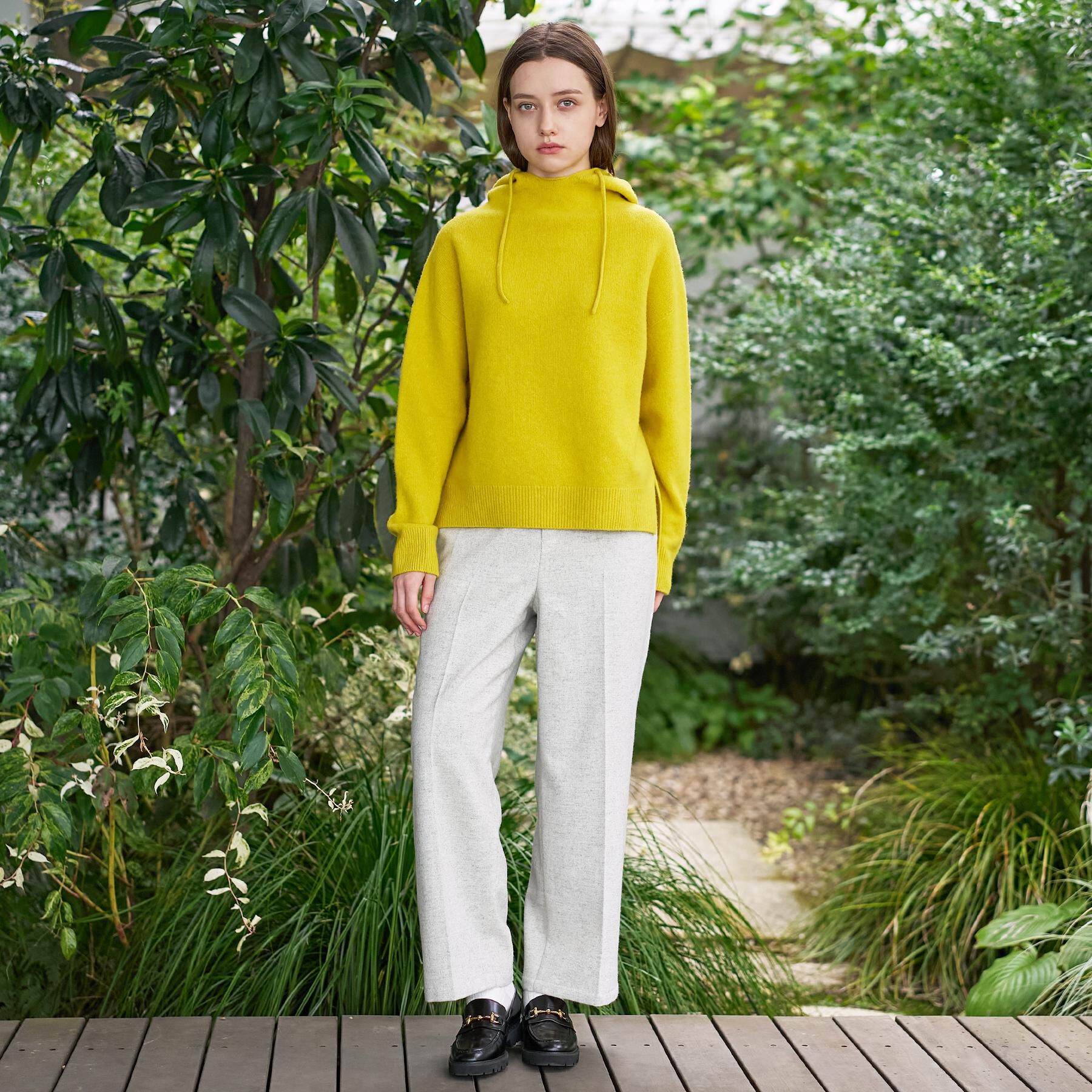 DRESSTERIOR「カシミヤブレンドフードニット」|ニット・セーター|