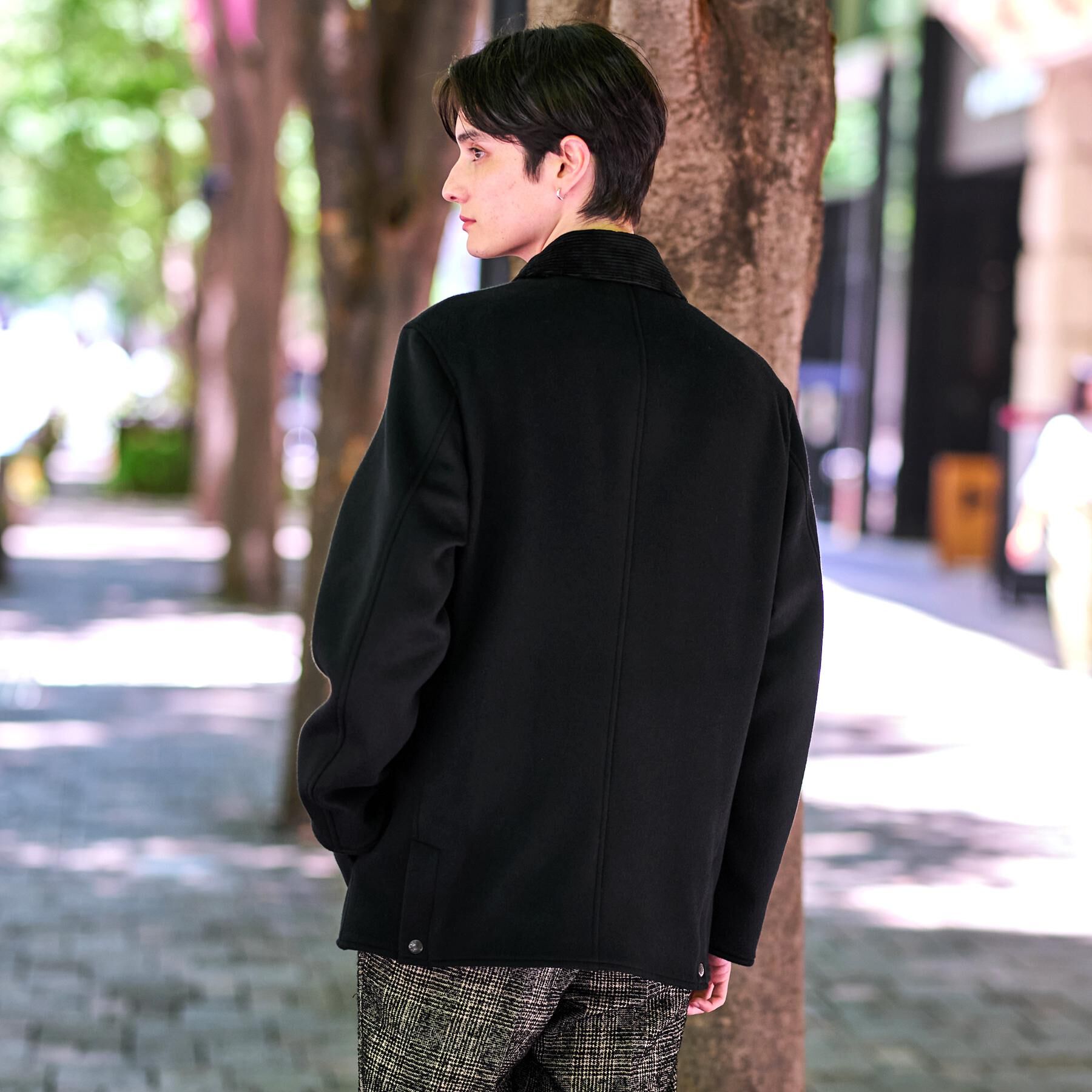 DRESSTERIOR「ウールハンティングジャケット」|ブルゾン・スタジャン|