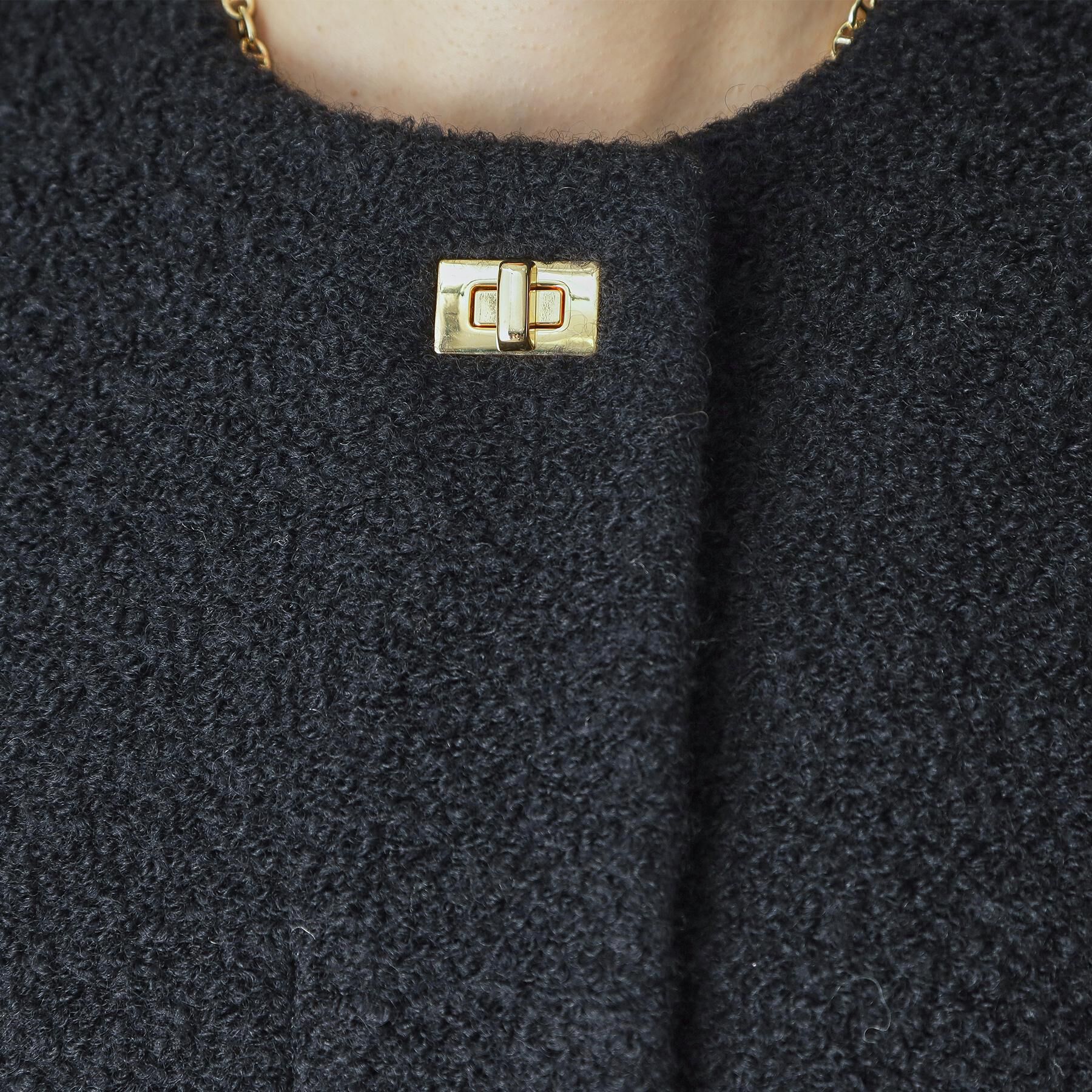 DRESSTERIOR「ループヤーンショートジャケット」|ノーカラーコート|