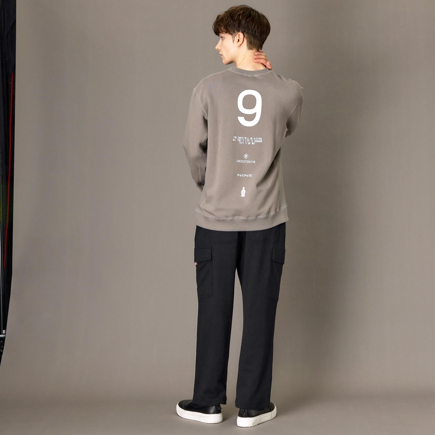 DRESSTERIOR「裏起毛 バック9プリントスウェット」|パーカー|