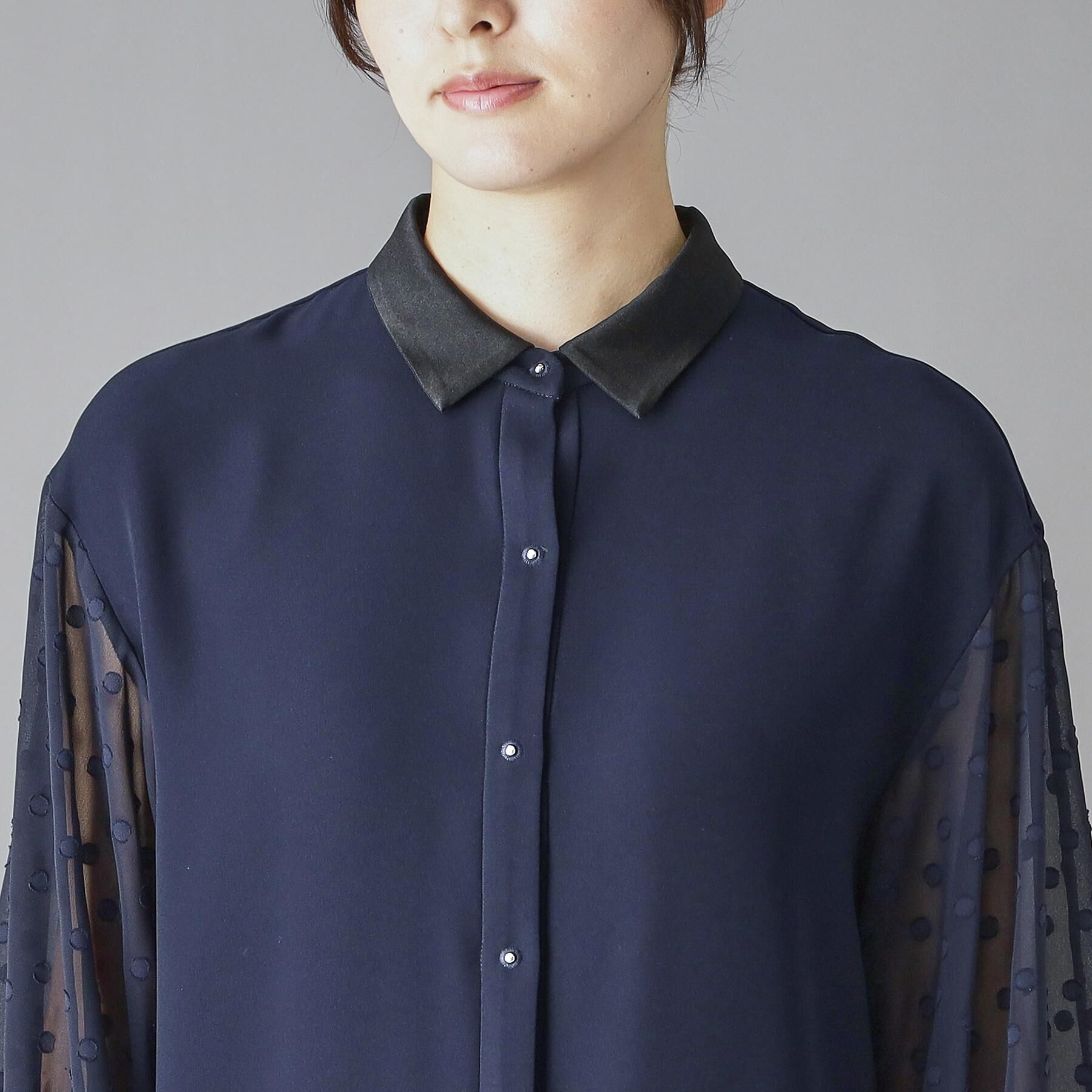 DRESSTERIOR「ダブルクロスボリュームスリーブミニワンピース」|ワンピース|