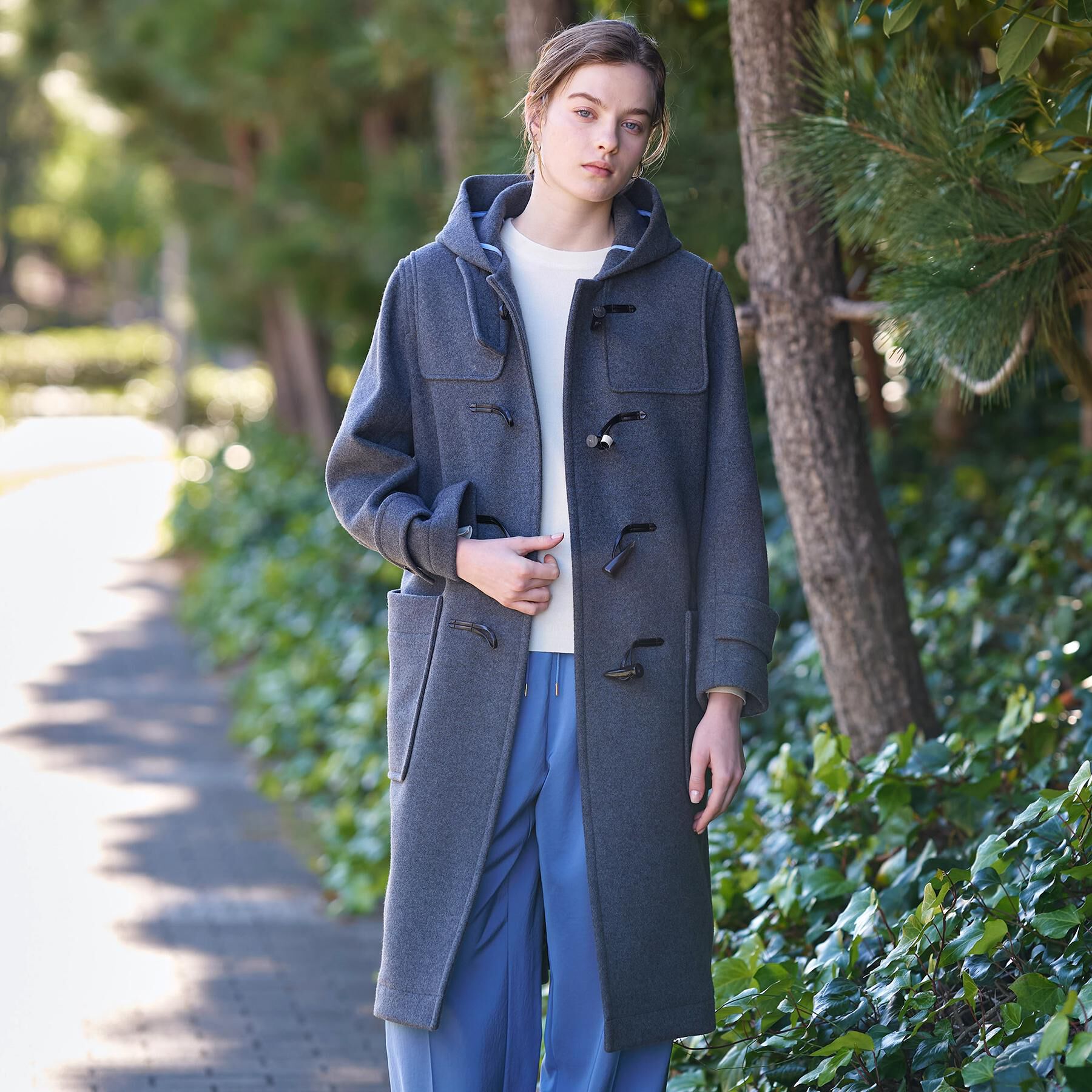 DRESSTERIOR「Superfineリサイクルメルトンダッフルコート」|ダッフルコート|