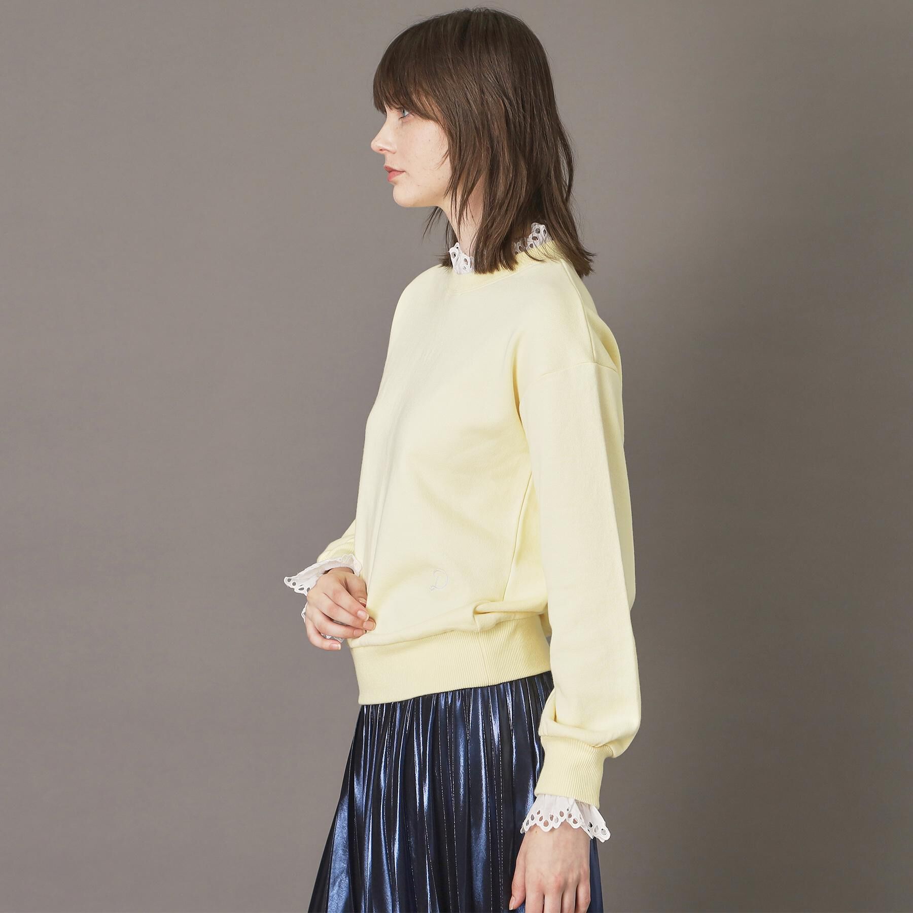 DRESSTERIOR「取り外しフリル付き裏毛プルオーバー」|パーカー|
