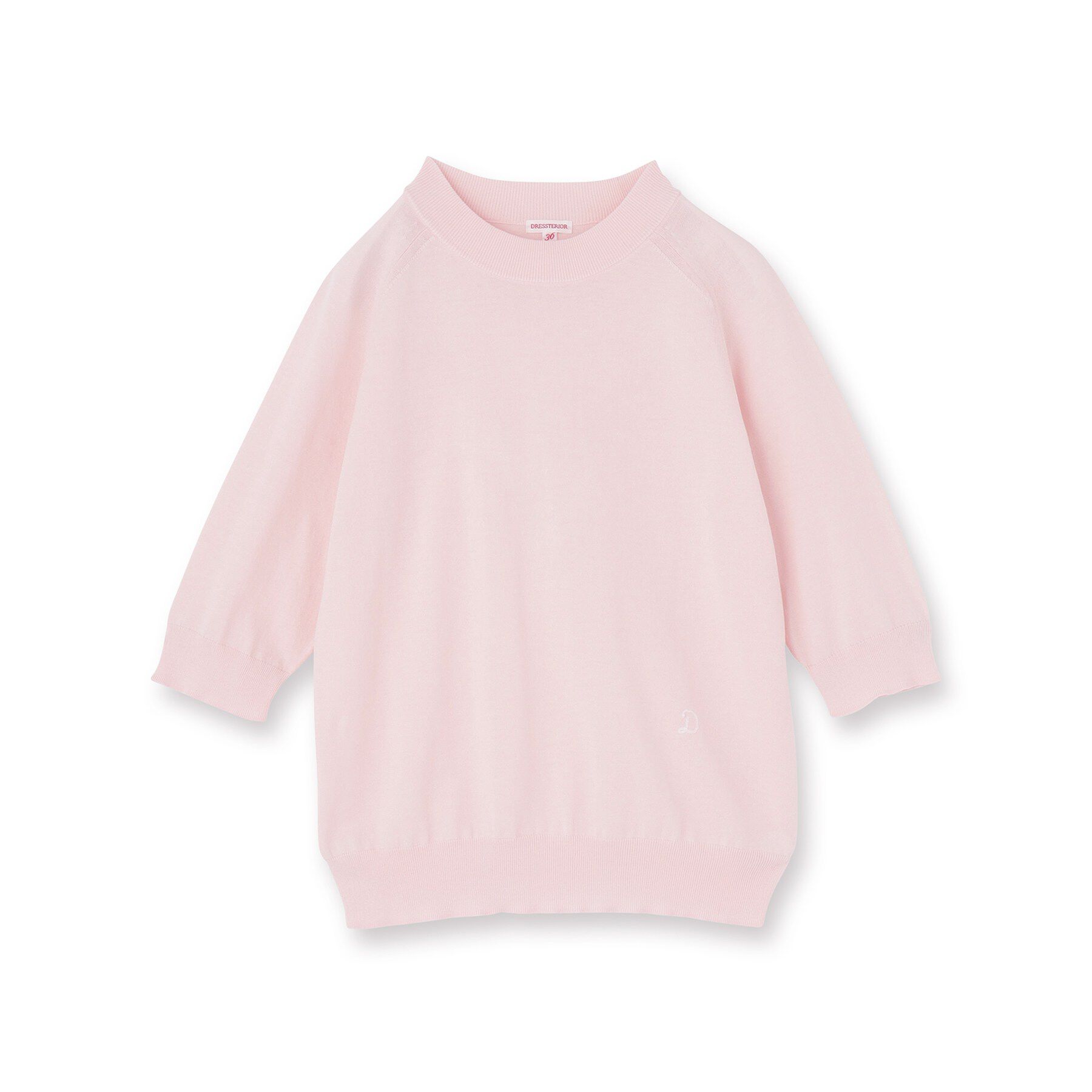 DRESSTERIOR「【ウォッシャブル】コットンシルクハーフスリーブニット」|ニット・セーター|