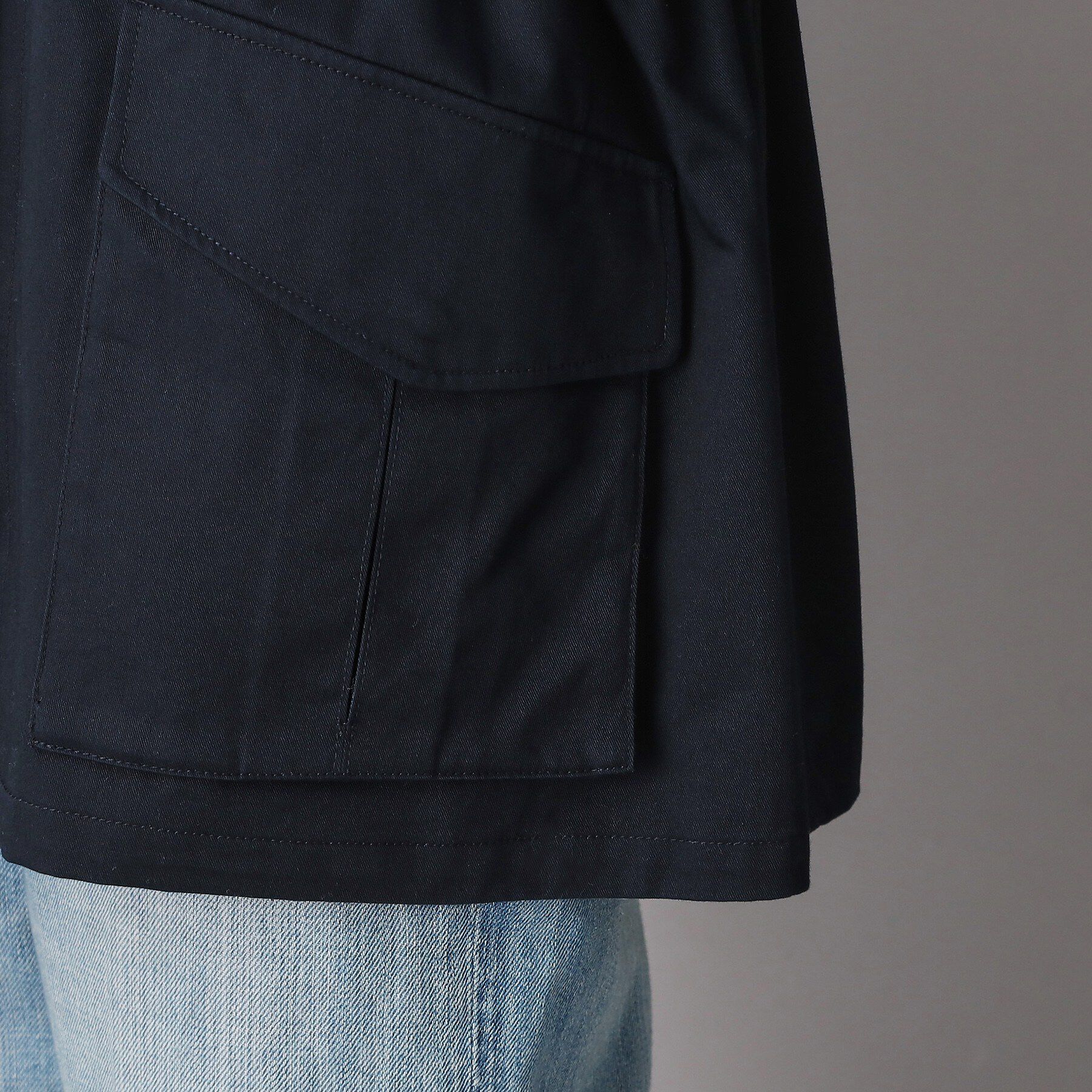 DRESSTERIOR「【ウォッシャブル】コンパクトコットンミリタリーブルゾン」|ブルゾン・スタジャン|