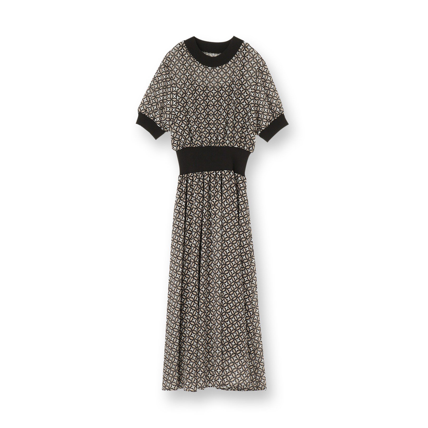 DRESSTERIOR「【otonaMUSE5月号掲載/ウォッシャブル】オーバーラップサークル シアードレス」|ワンピース|