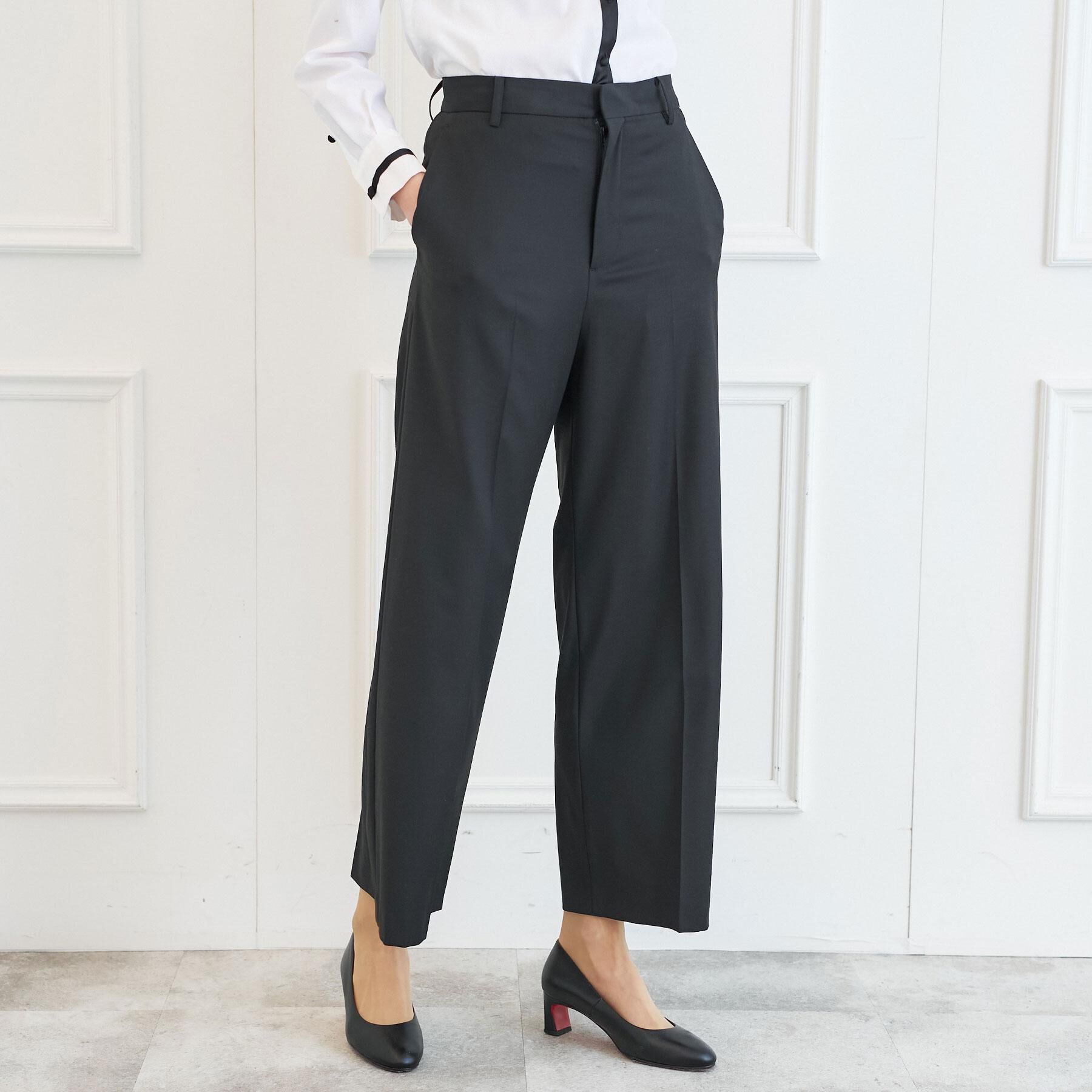 DRESSTERIOR「【otonaMUSE5月号掲載/セットアップ可】ブラックワイドパンツ SETUP」|その他|