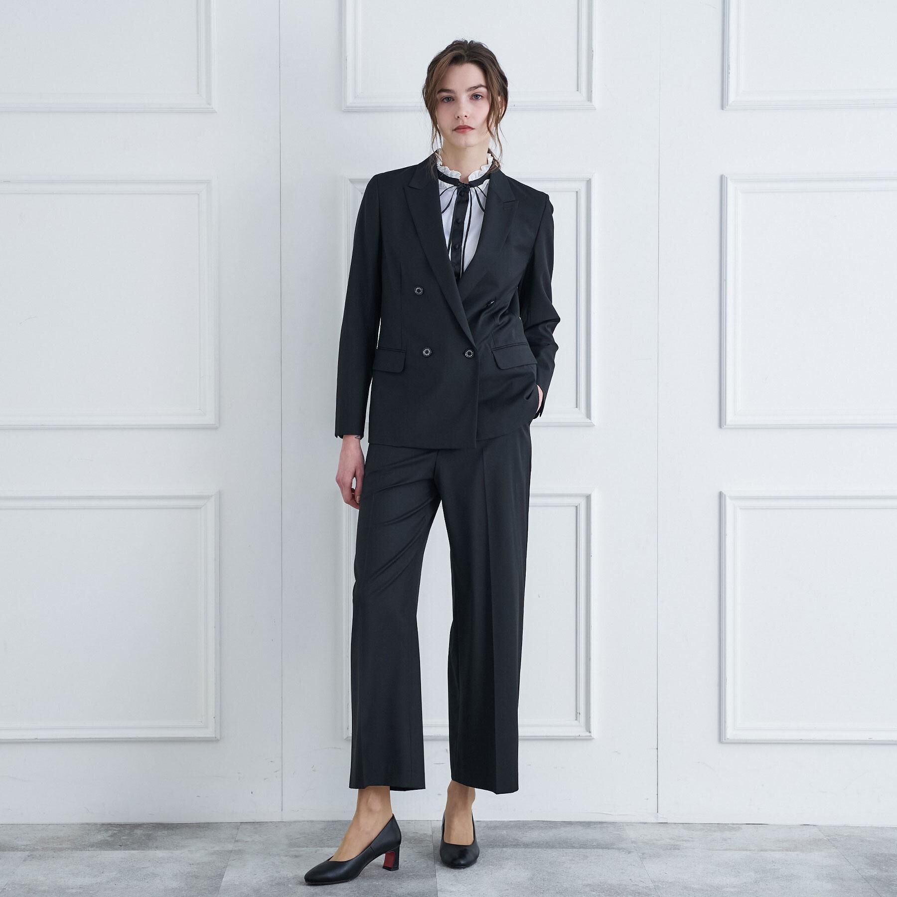 DRESSTERIOR「【otonaMUSE5月号掲載/セットアップ可】ブラックワイドパンツ SETUP」|その他|