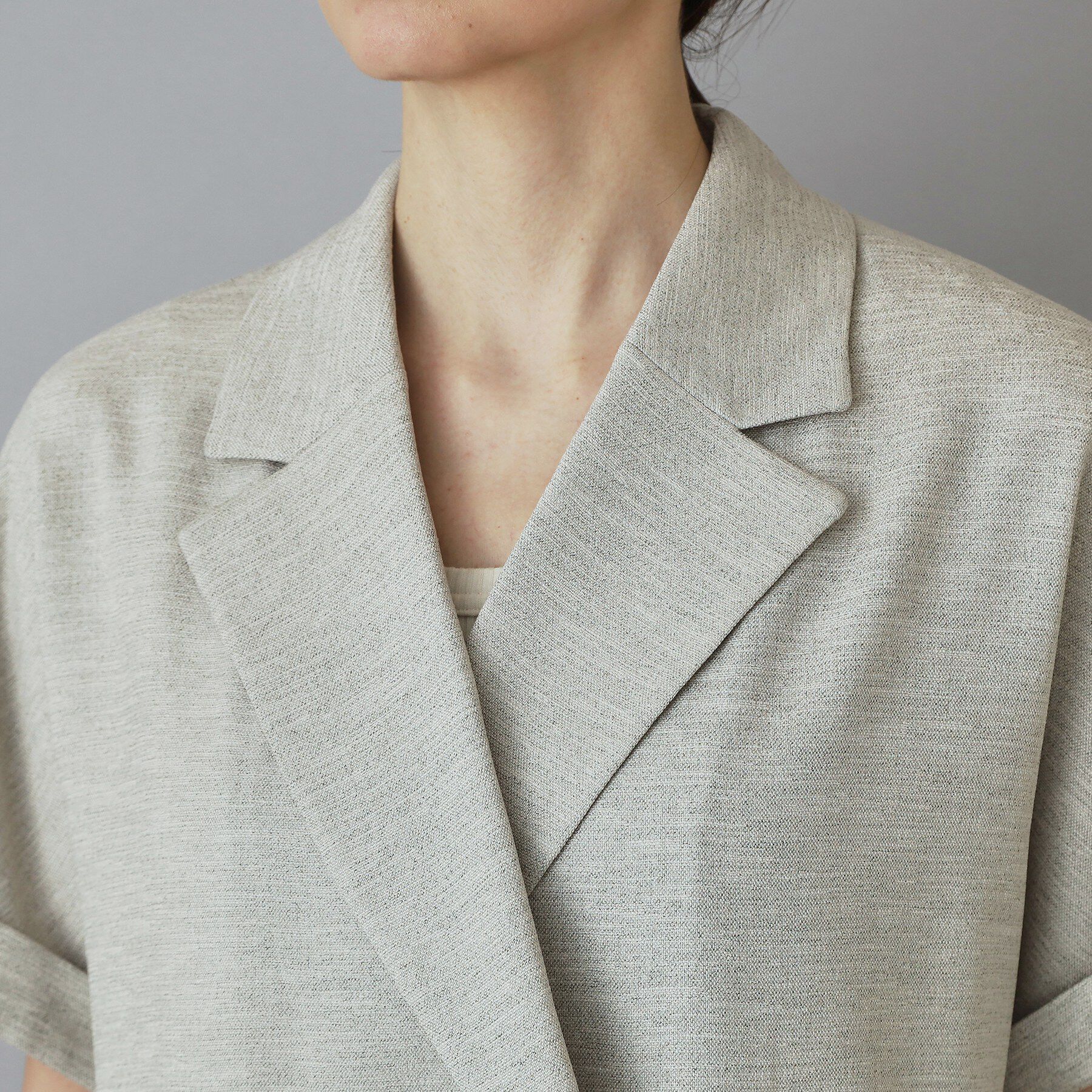 DRESSTERIOR「【UVカット/接触冷感/吸水速乾/セットアップ可】ウォッシャブル リネンライクドルマンジャケット」|テーラードジャケット|