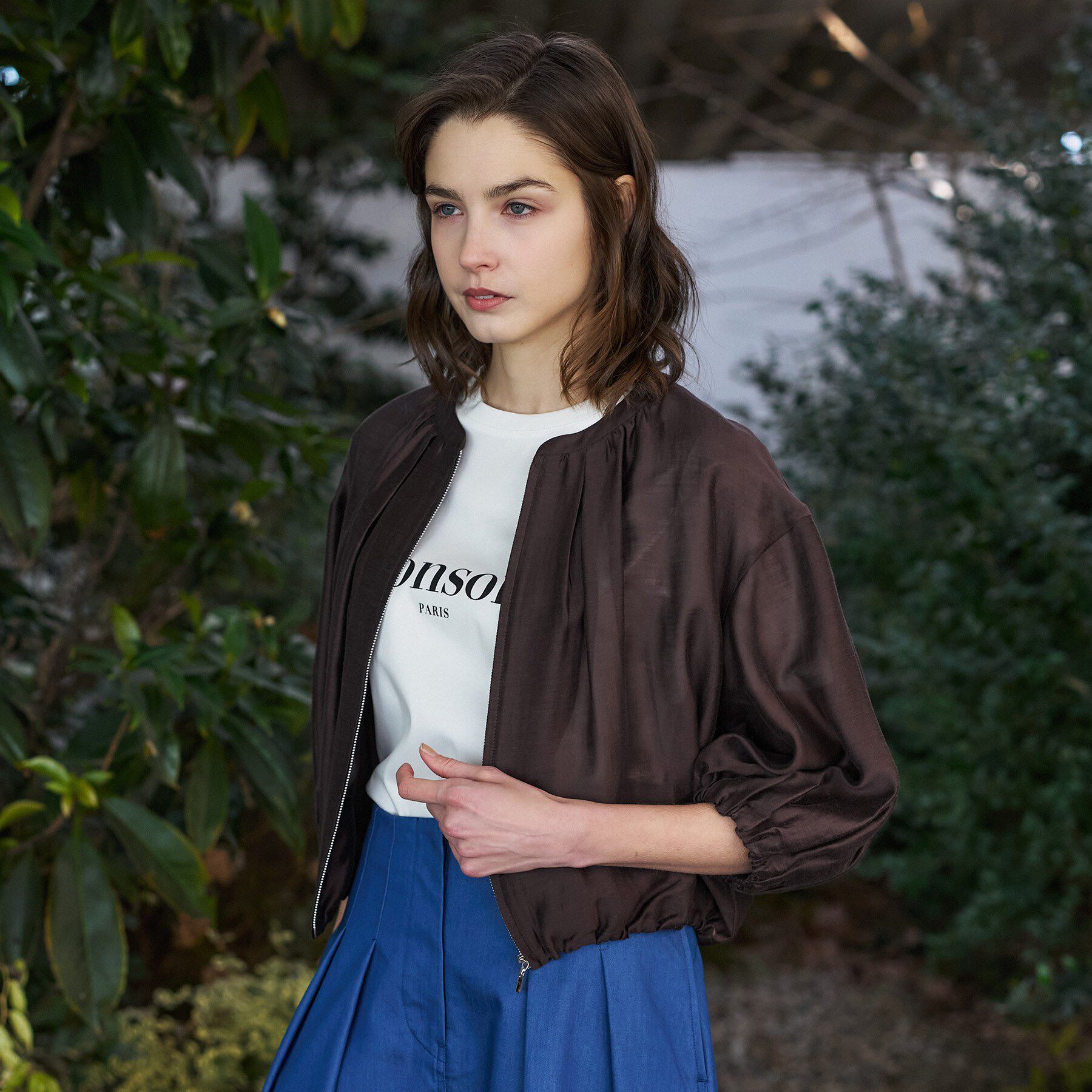 DRESSTERIOR「ウォッシャブル シアーショートブルゾン」|ブルゾン・スタジャン|