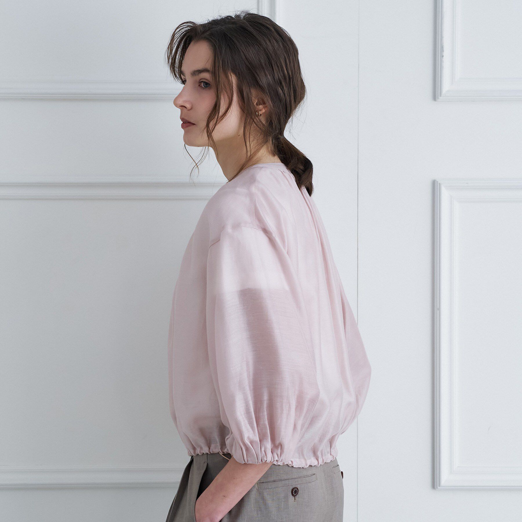 DRESSTERIOR「ウォッシャブル シアーショートブルゾン」|ブルゾン・スタジャン|