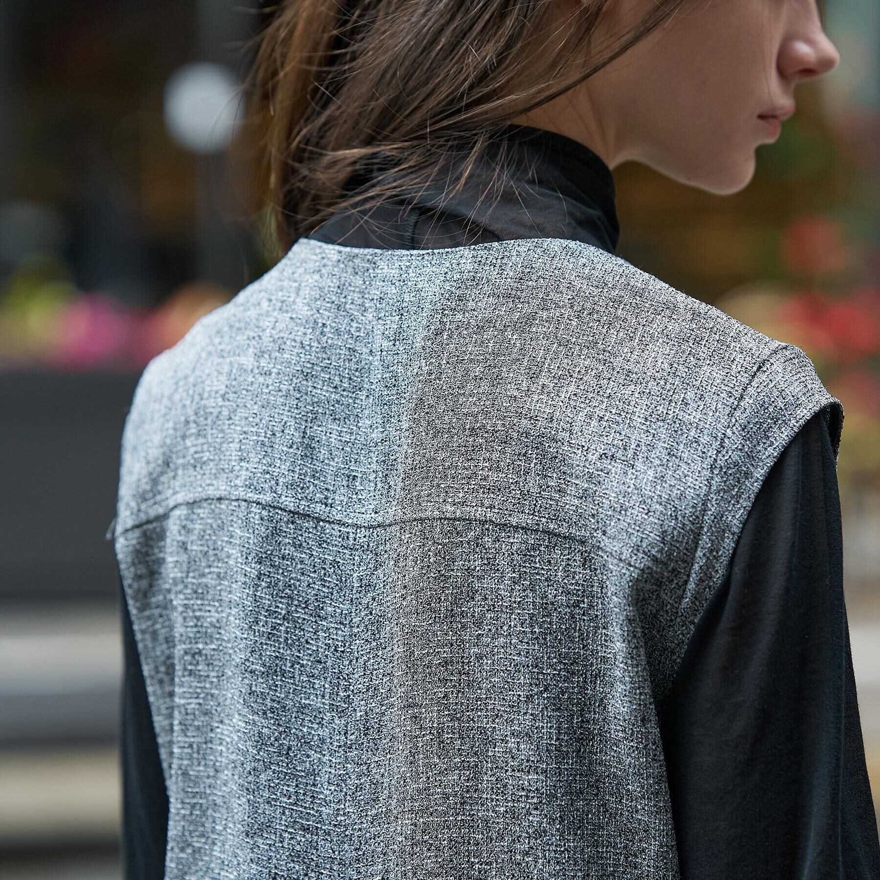 DRESSTERIOR「ウォッシャブル ツイードライク ワンピース」|ワンピース|