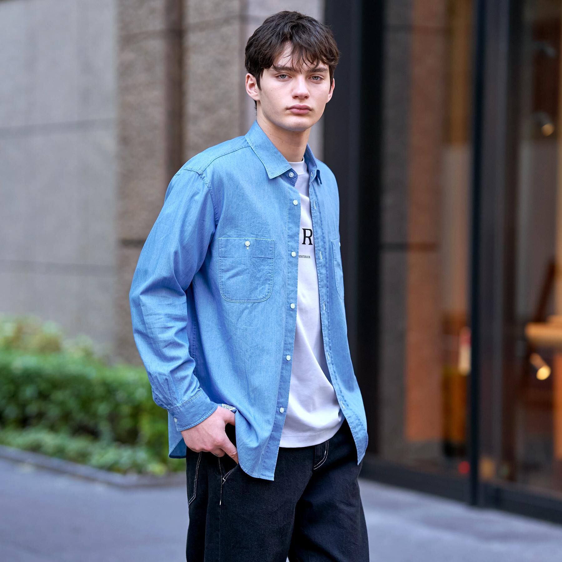 DRESSTERIOR「ユーズドデニムシャツ」|シャツ・ブラウス|