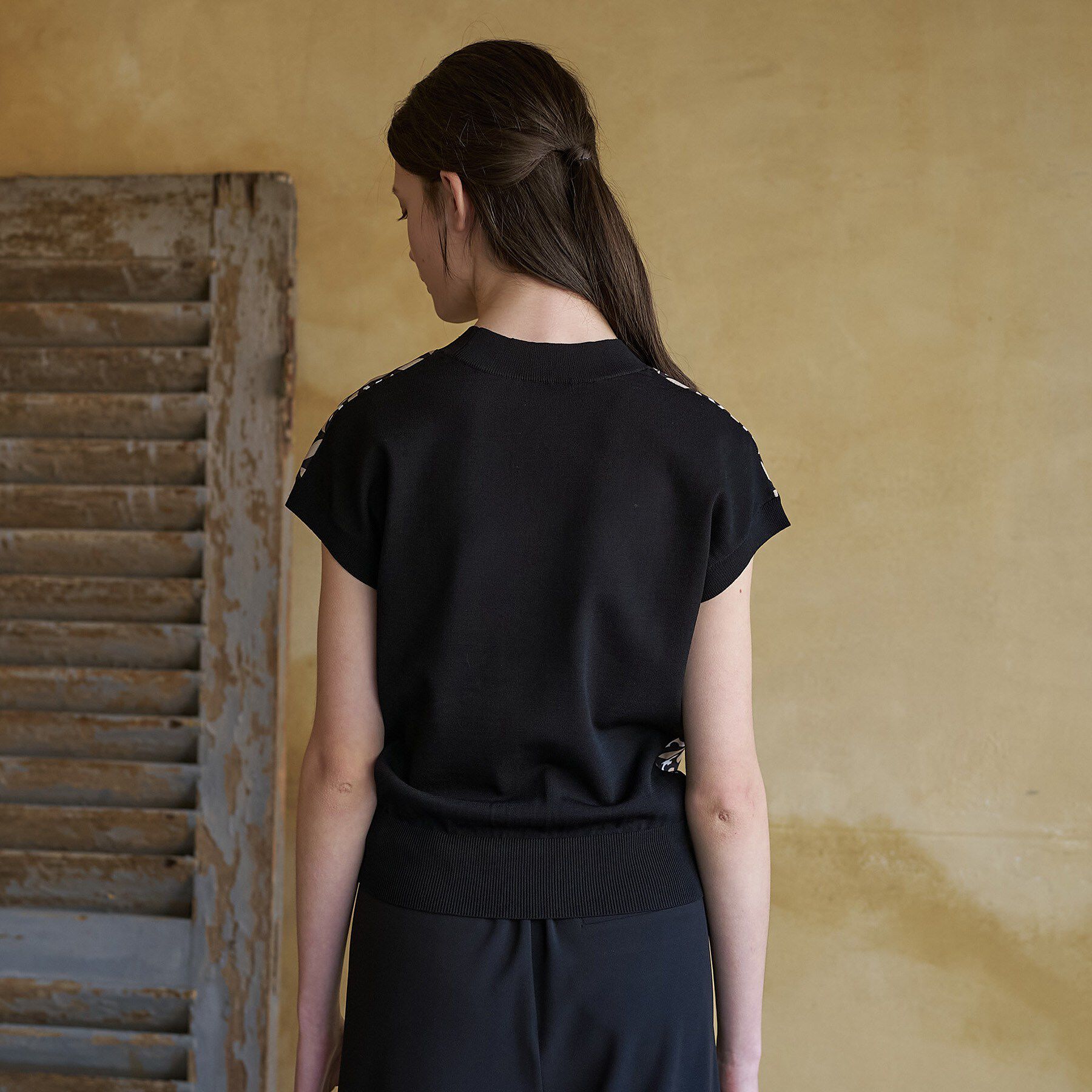 DRESSTERIOR「【otonaMUSE5月号掲載/ウォッシャブル】オーバーラップサークルコンビフレンチニット」|ニット・セーター|