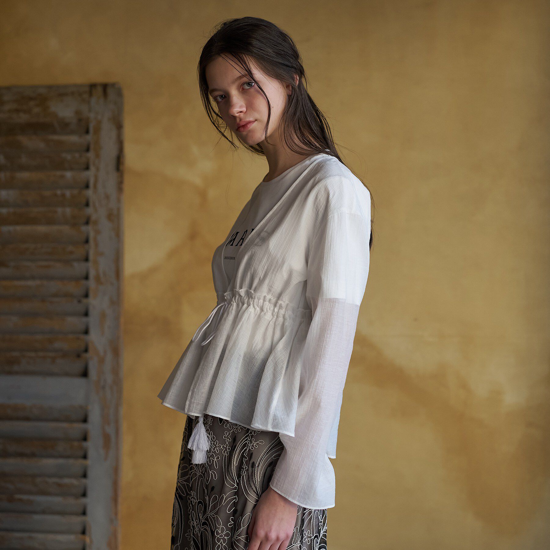 DRESSTERIOR「シアー カーディガンブラウス」|シャツ・ブラウス|