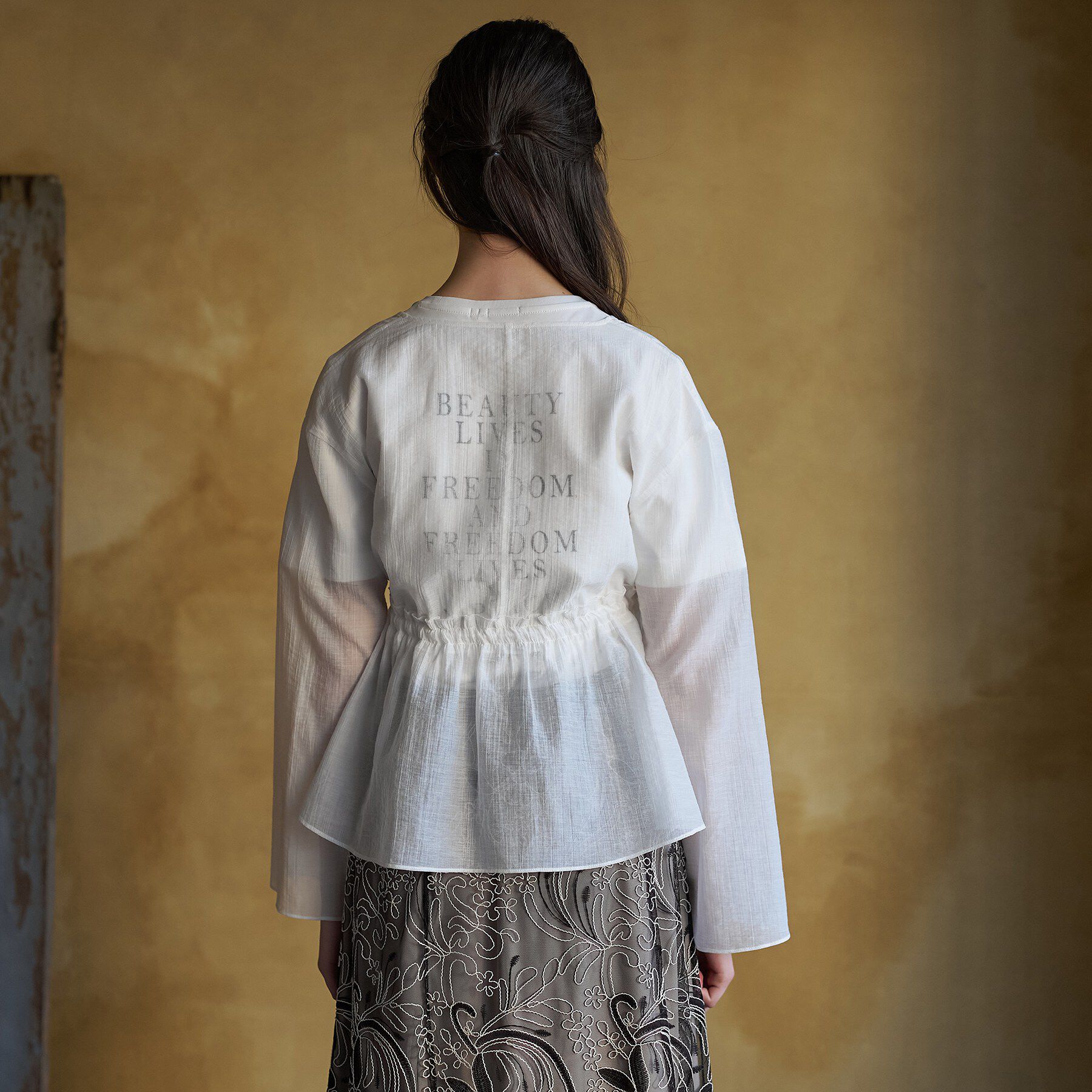 DRESSTERIOR「シアー カーディガンブラウス」|シャツ・ブラウス|