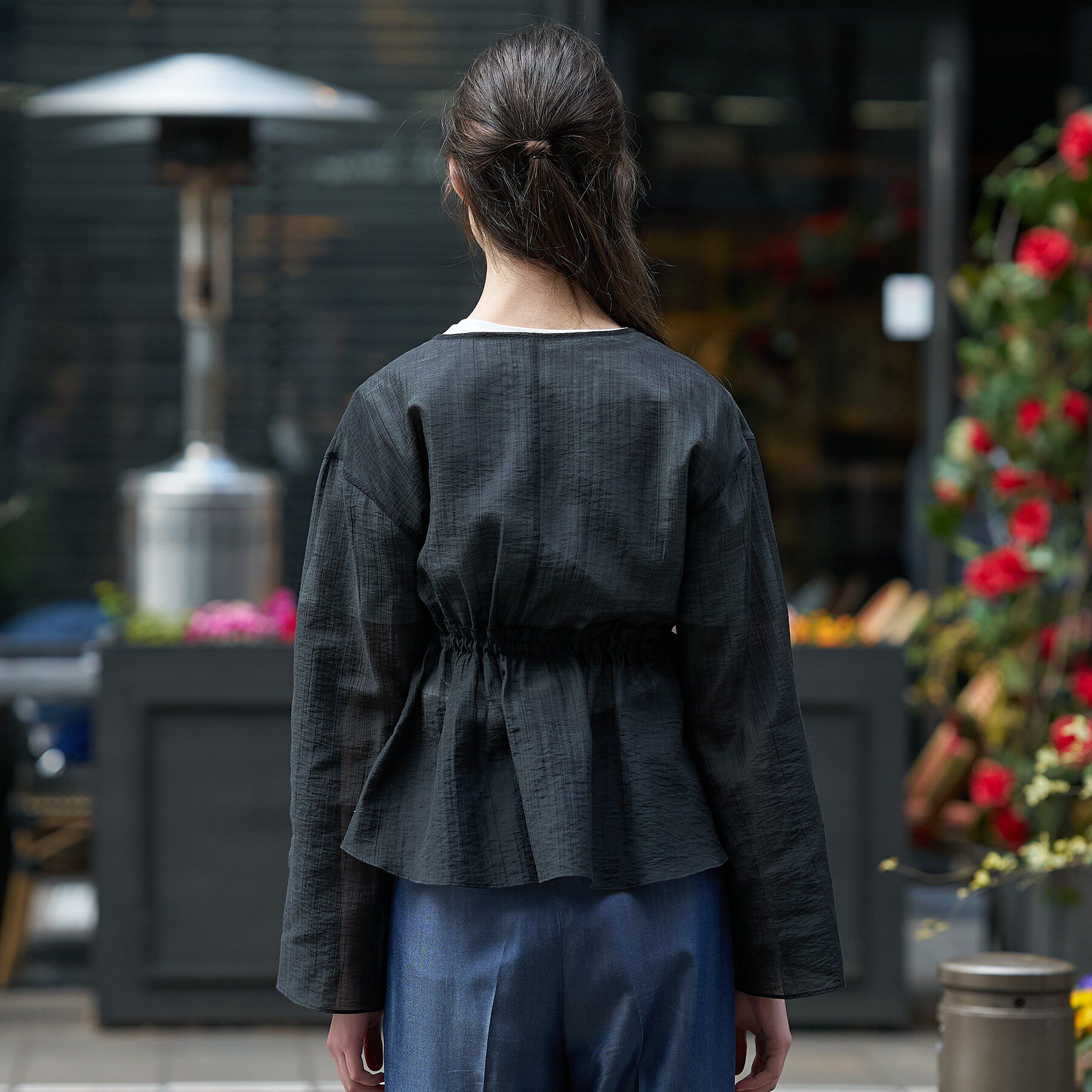 DRESSTERIOR「シアー カーディガンブラウス」|シャツ・ブラウス|