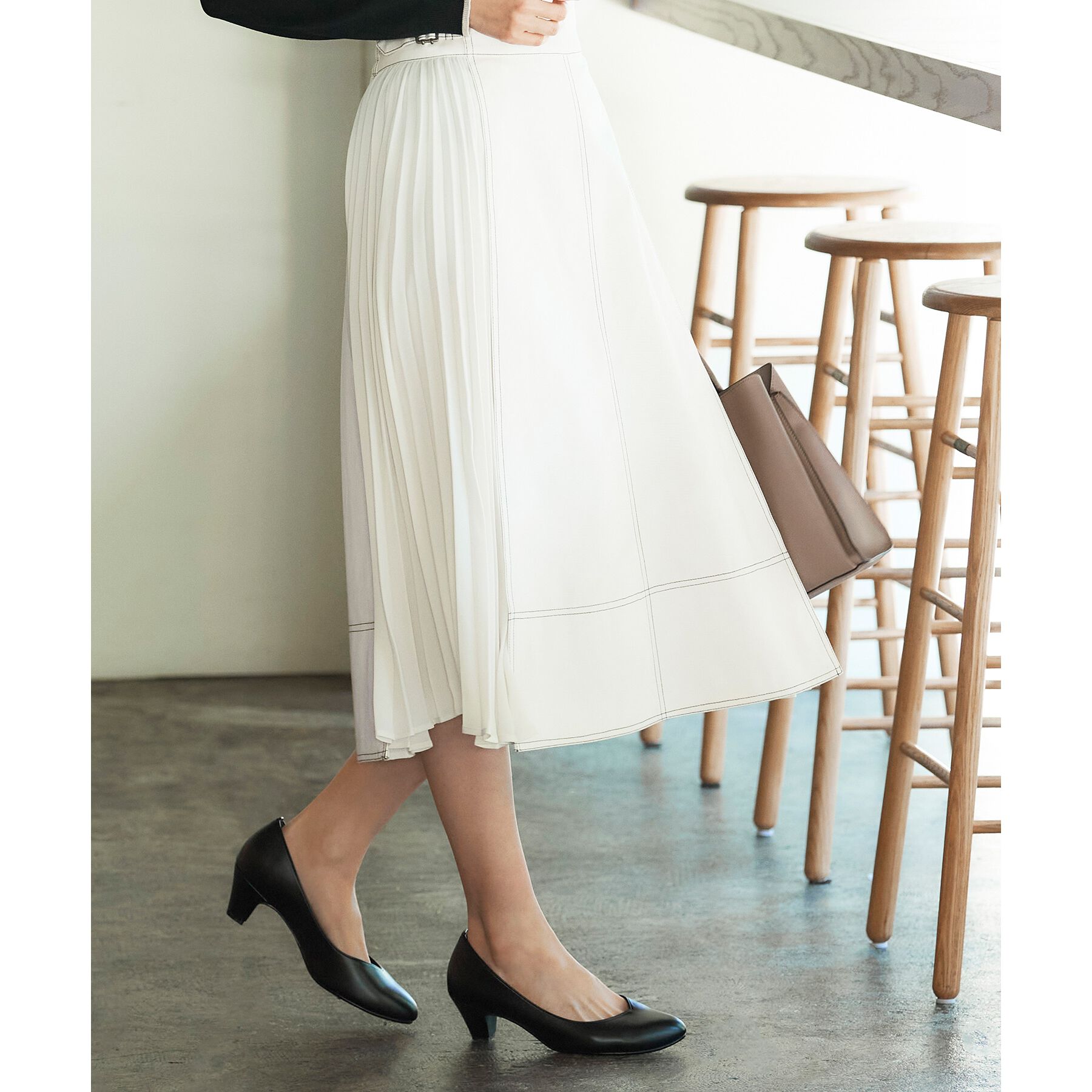 grove「グローブ人気のスカート！デニムサイドプリーツスカート」|スカート|ｱｲﾎﾞﾘｰ(004)