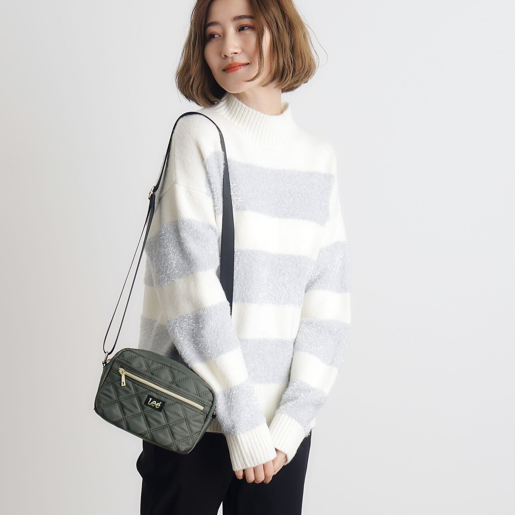 grove「【Lee別注】撥水キルトスクエアショルダー」|ショルダー・メッセンジャー|