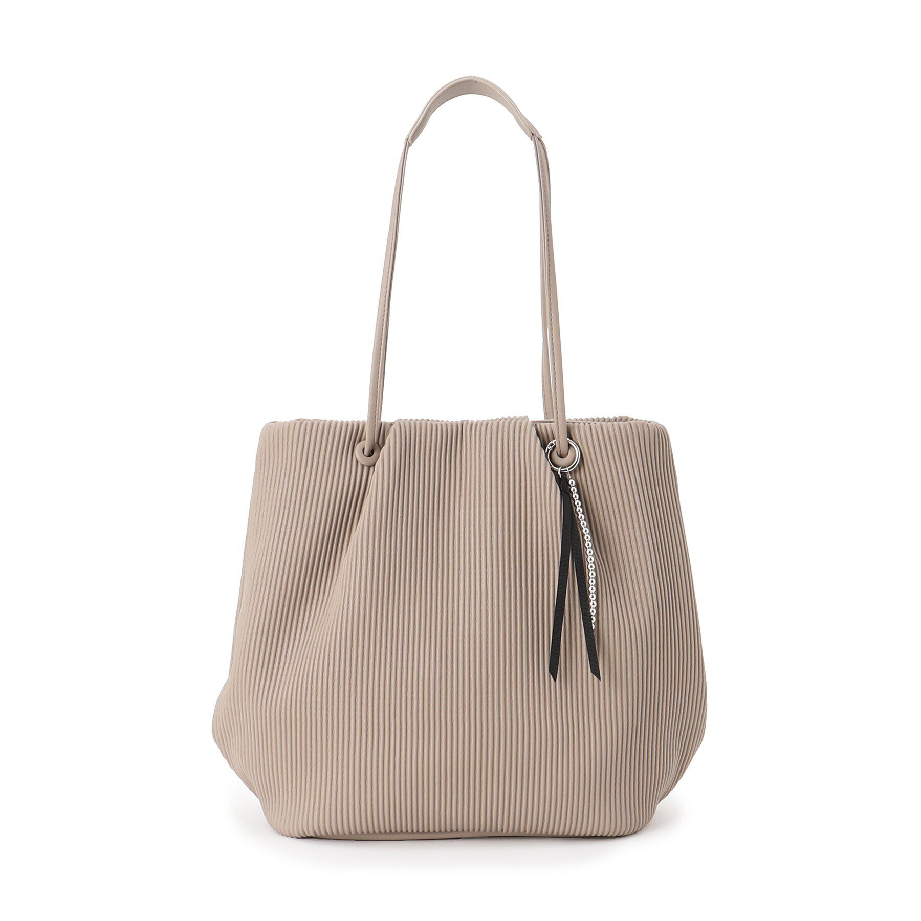 grove「プリーツハトメチャーム付きトート」|トートバッグ|