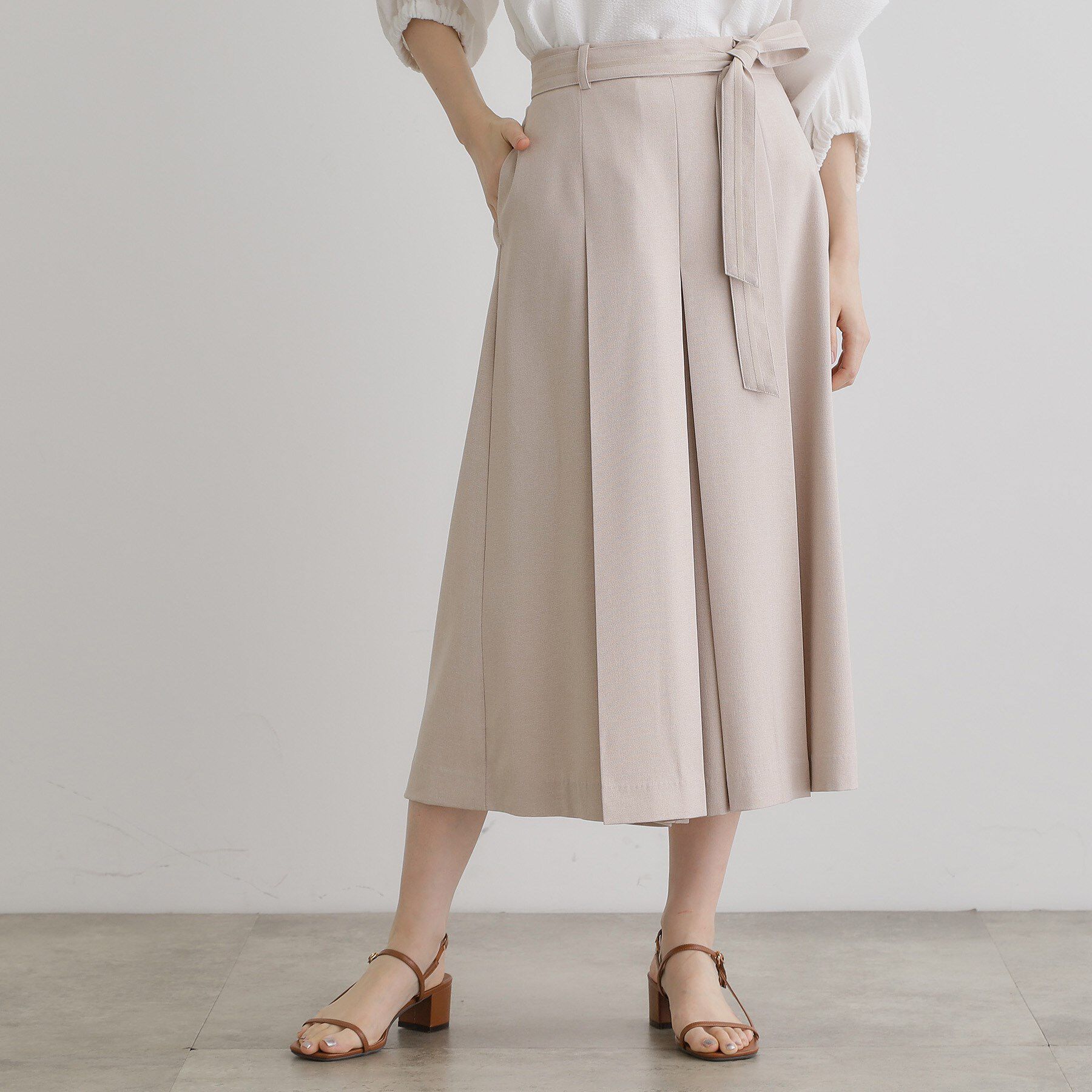 grove「サッシュベルトスカートライクパンツ」|その他|