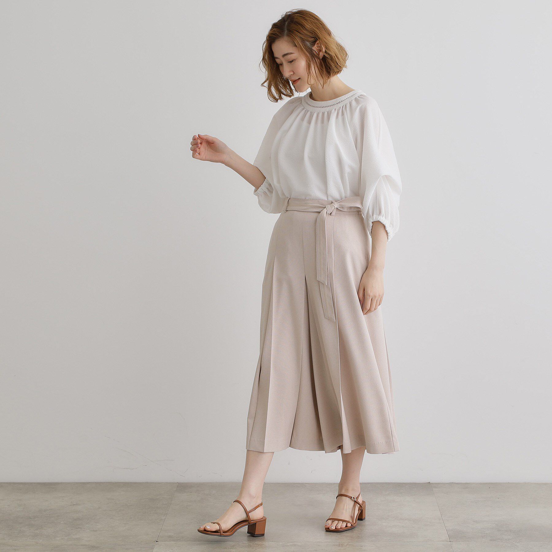 grove「サッシュベルトスカートライクパンツ」|その他|