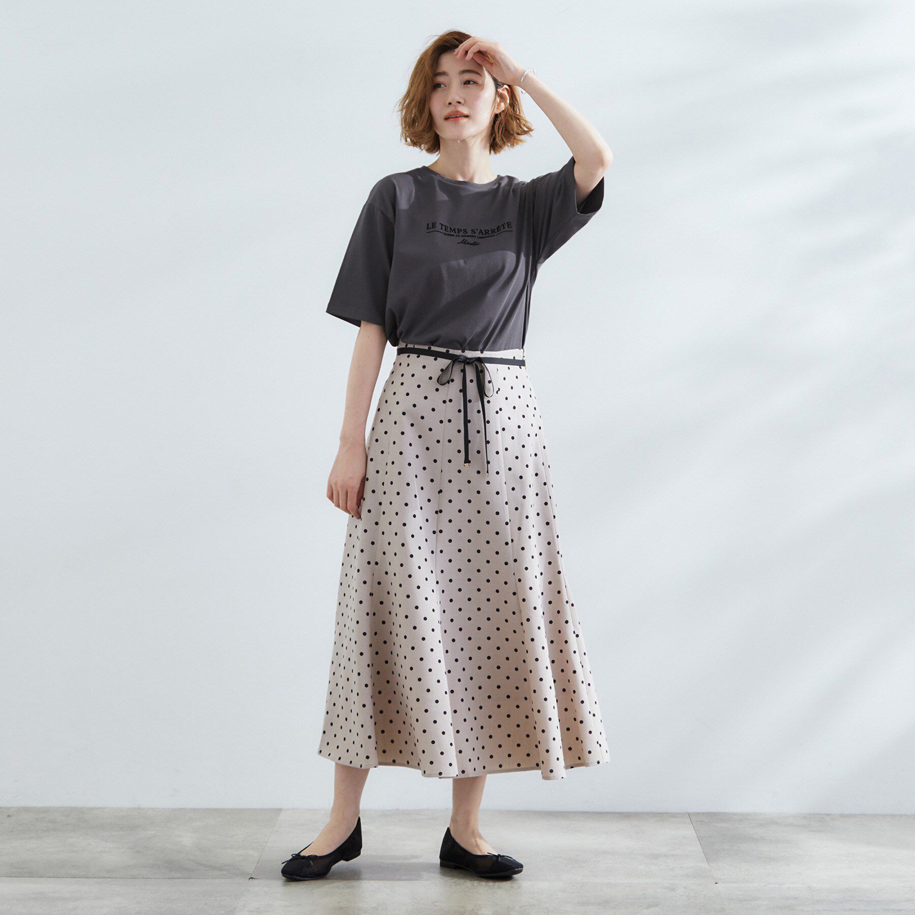 grove「【UVカット/二の腕カバー】ハーフスリーブロゴTシャツ」|Tシャツ・カットソー|