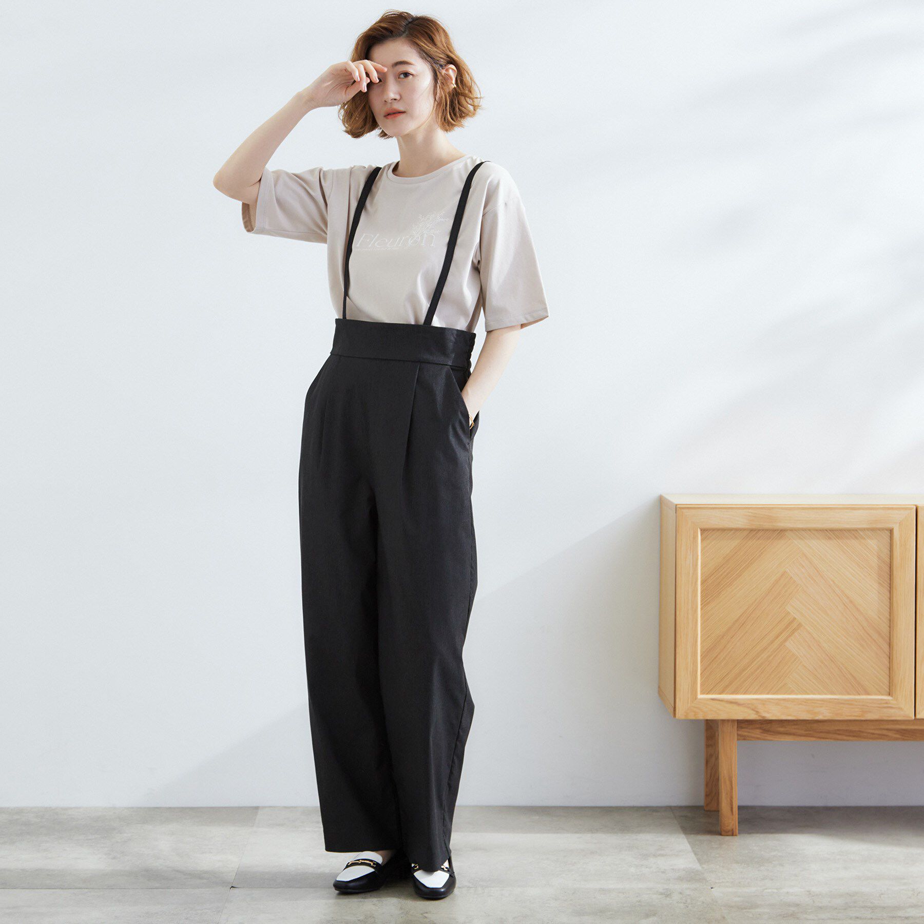 grove「【UVカット/二の腕カバー】ハーフスリーブロゴTシャツ」|Tシャツ・カットソー|