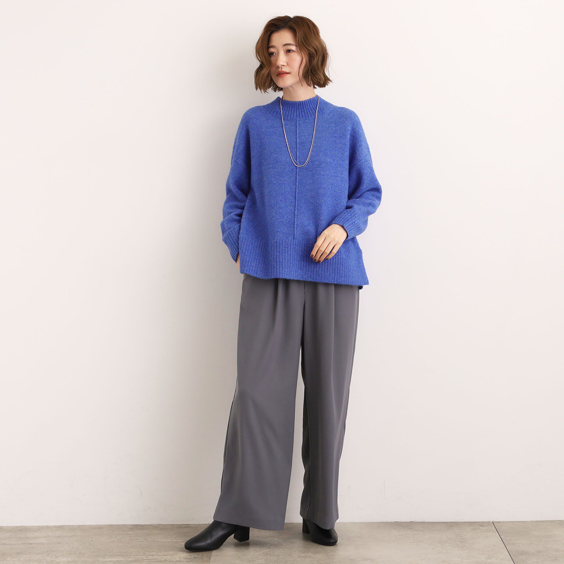 grove「【洗える】ふんわりウール混オーバーサイズニット」|ニット・セーター|