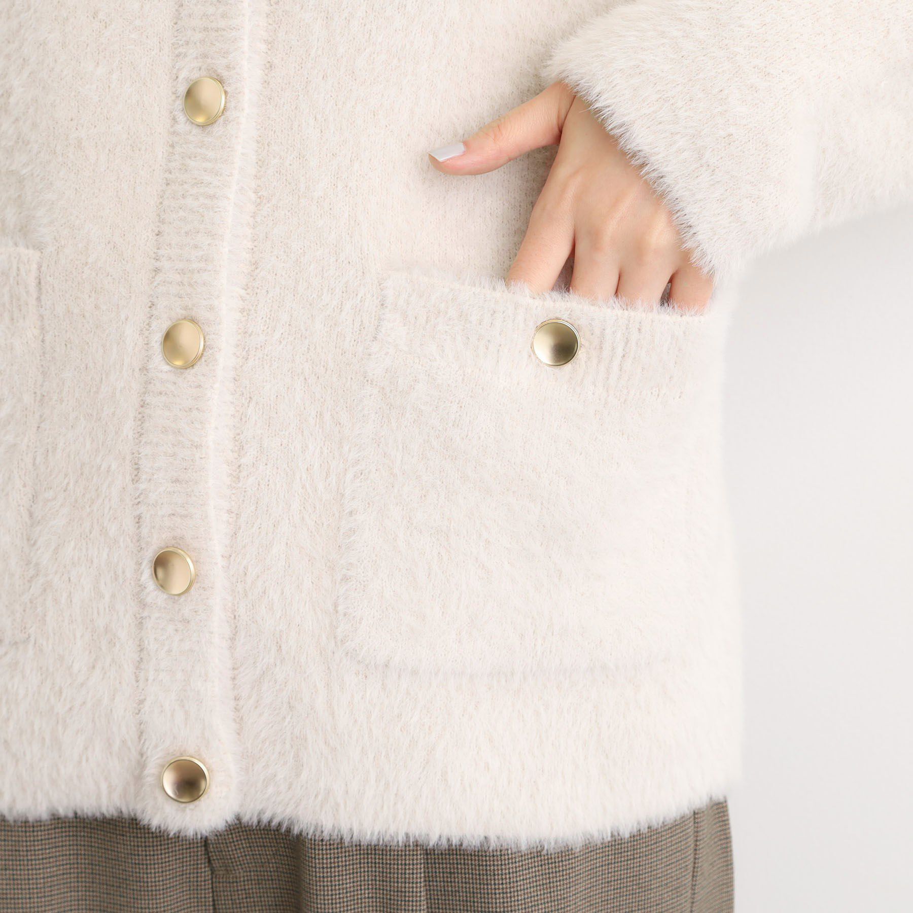 grove「軽やかフェザーで魅せる、クラシカルな主役カーディガン」|カーディガン|