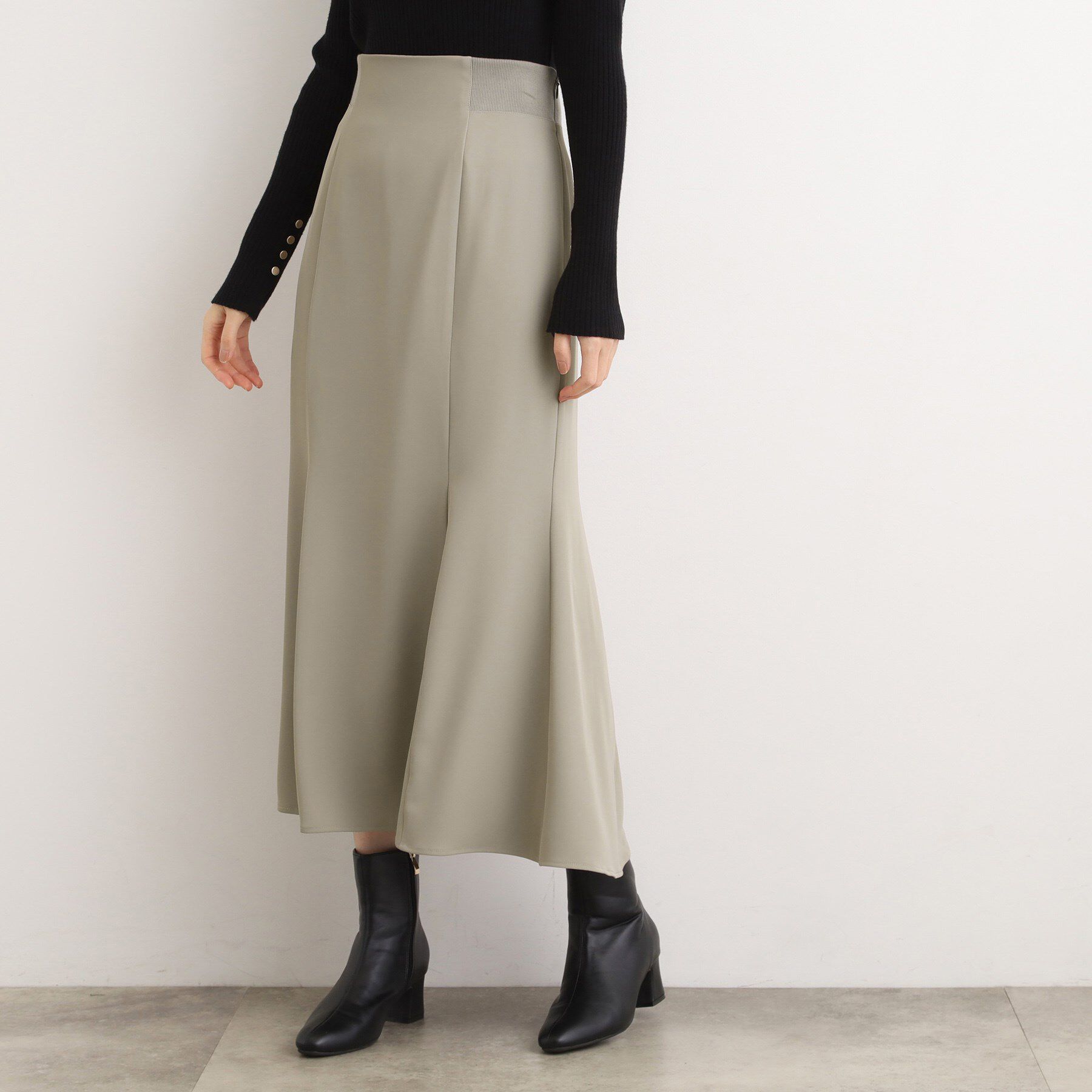 grove「ウエストサイドリブマーメイドスカート」|スカート|