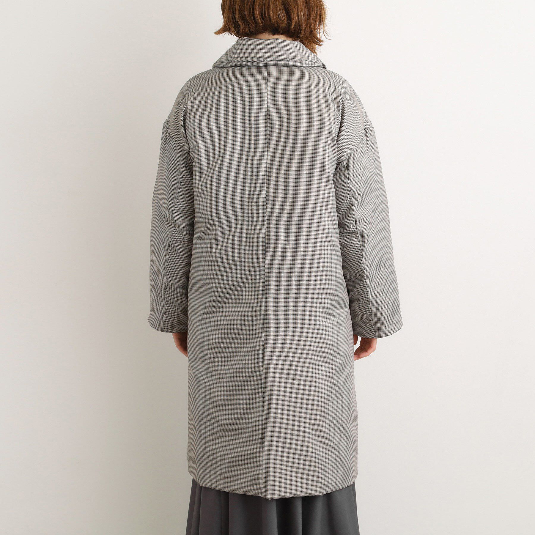 grove「すっきり見え、ステッチレス中綿コート」|ダウン|