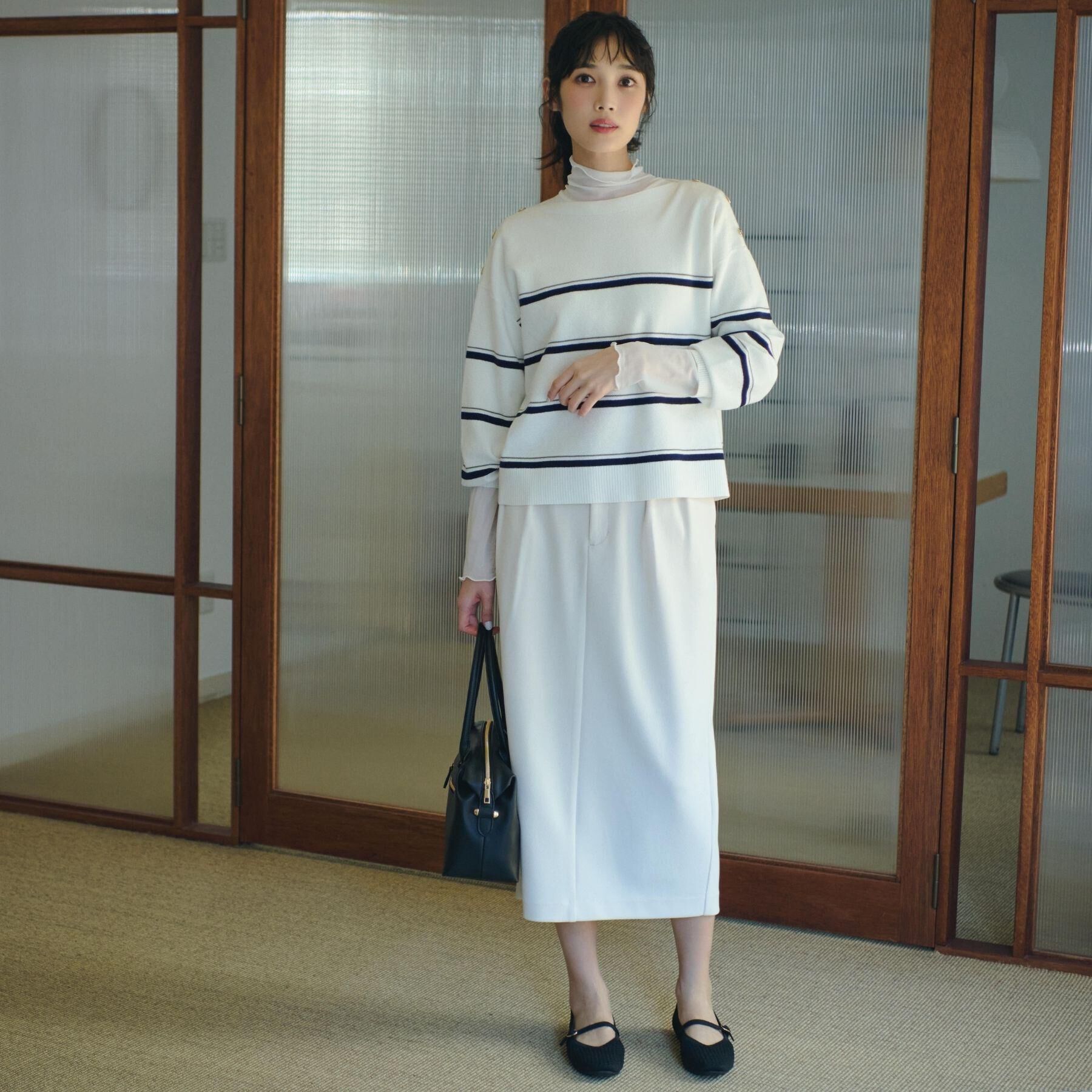 grove「カットツイルタックナロースカート」|スカート|