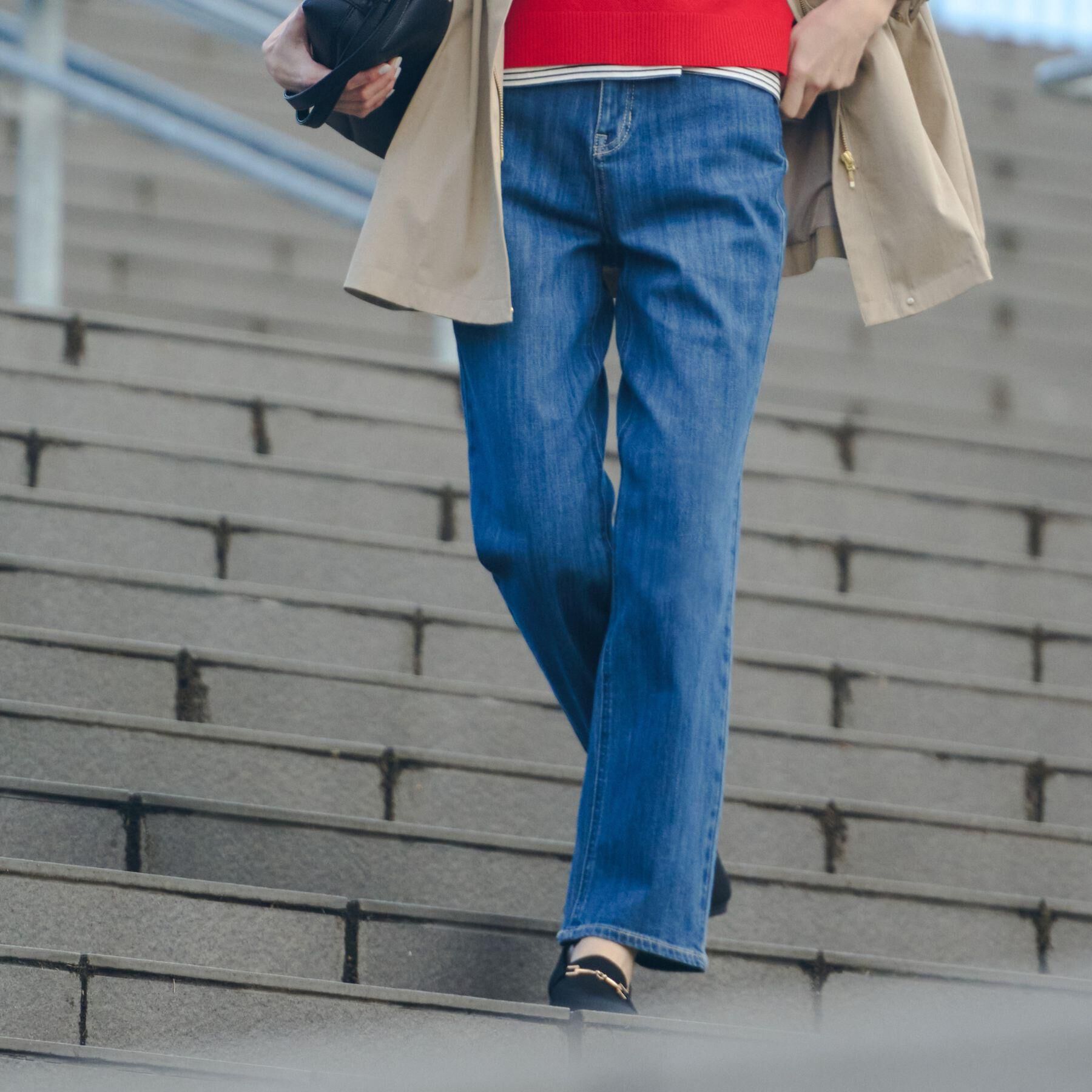 grove「【貴島明日香さん着用・選べる着丈】大人のためのストレートデニムパンツ」|デニム|