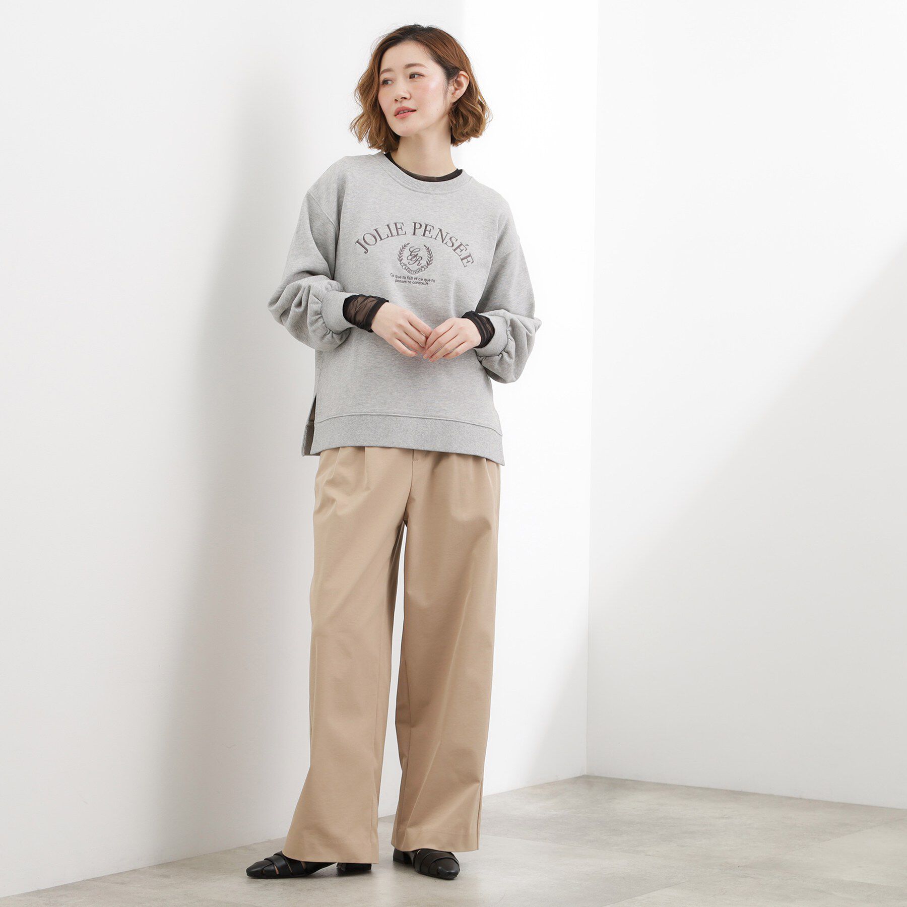 grove「シアーレイヤードスリーブロンT」|Tシャツ・カットソー|